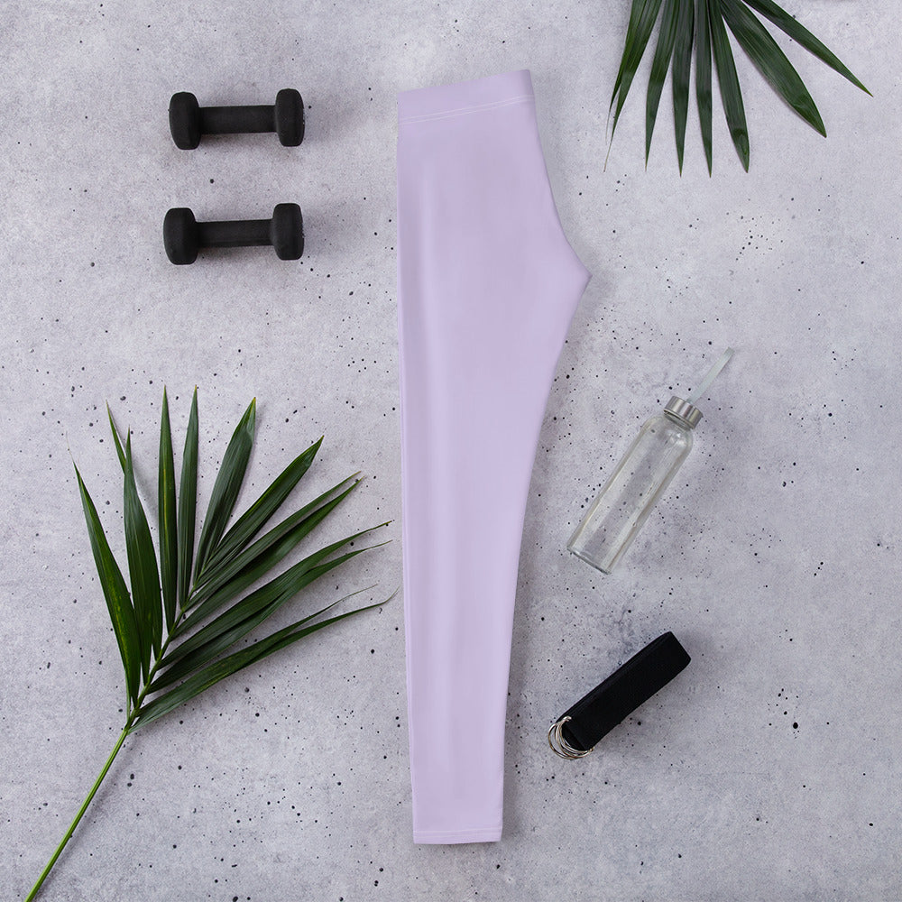 Preppy Plain Purple Gym Workout Leggings for Women
