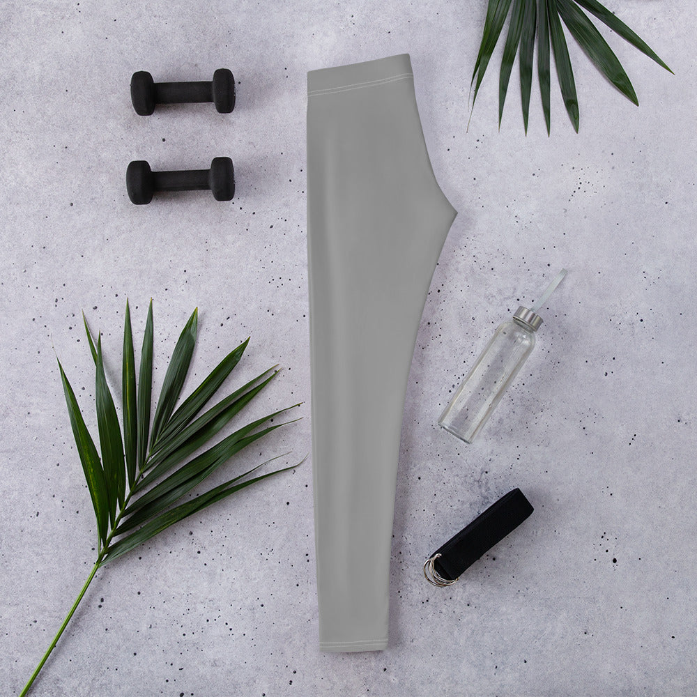 Preppy Aesthetic Grey Workout Leggings for Women