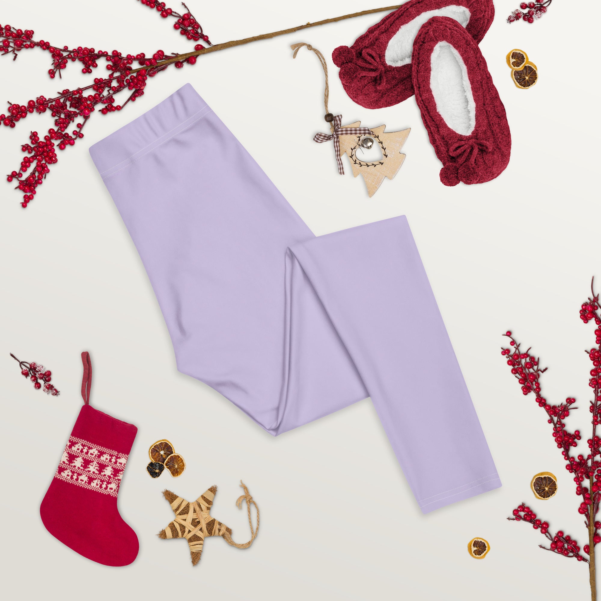 Preppy Plain Purple Gym Workout Leggings for Women