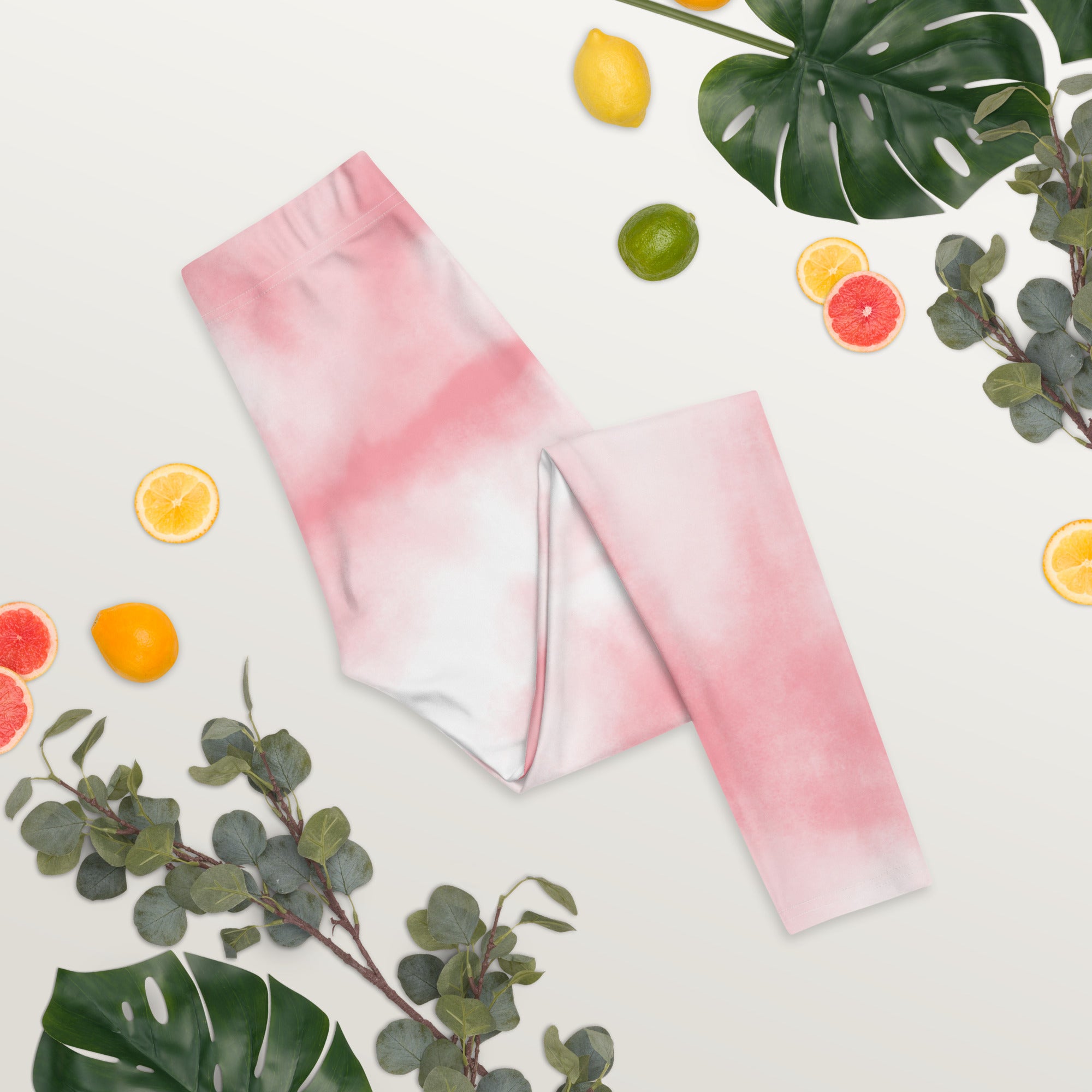 Pink tie Dye Gym Workout Leggings for Women