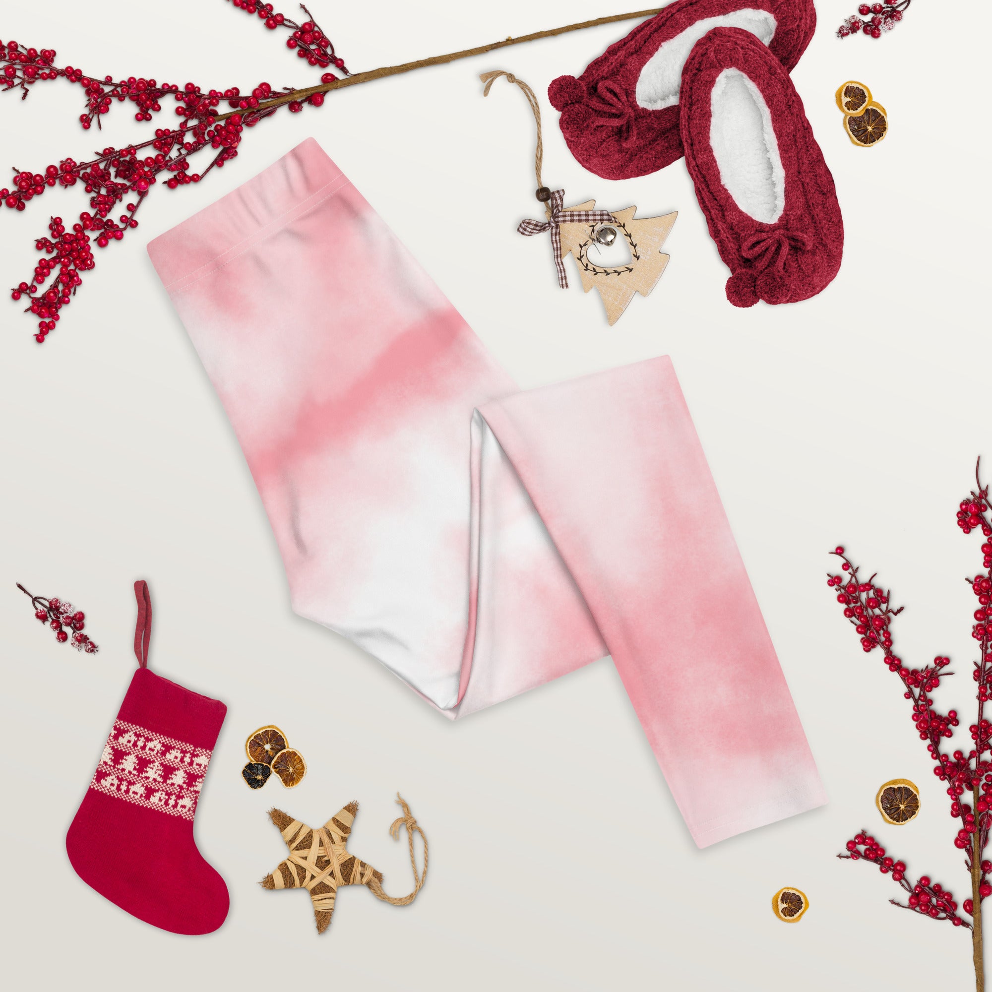 Pink tie Dye Gym Workout Leggings for Women