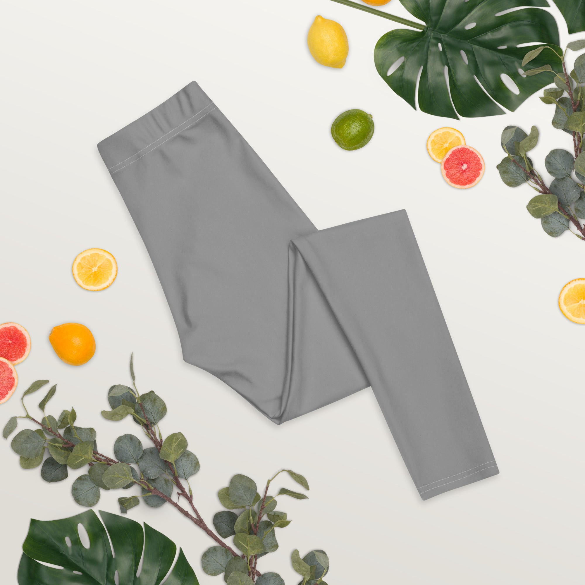 Preppy Aesthetic Grey Workout Leggings for Women