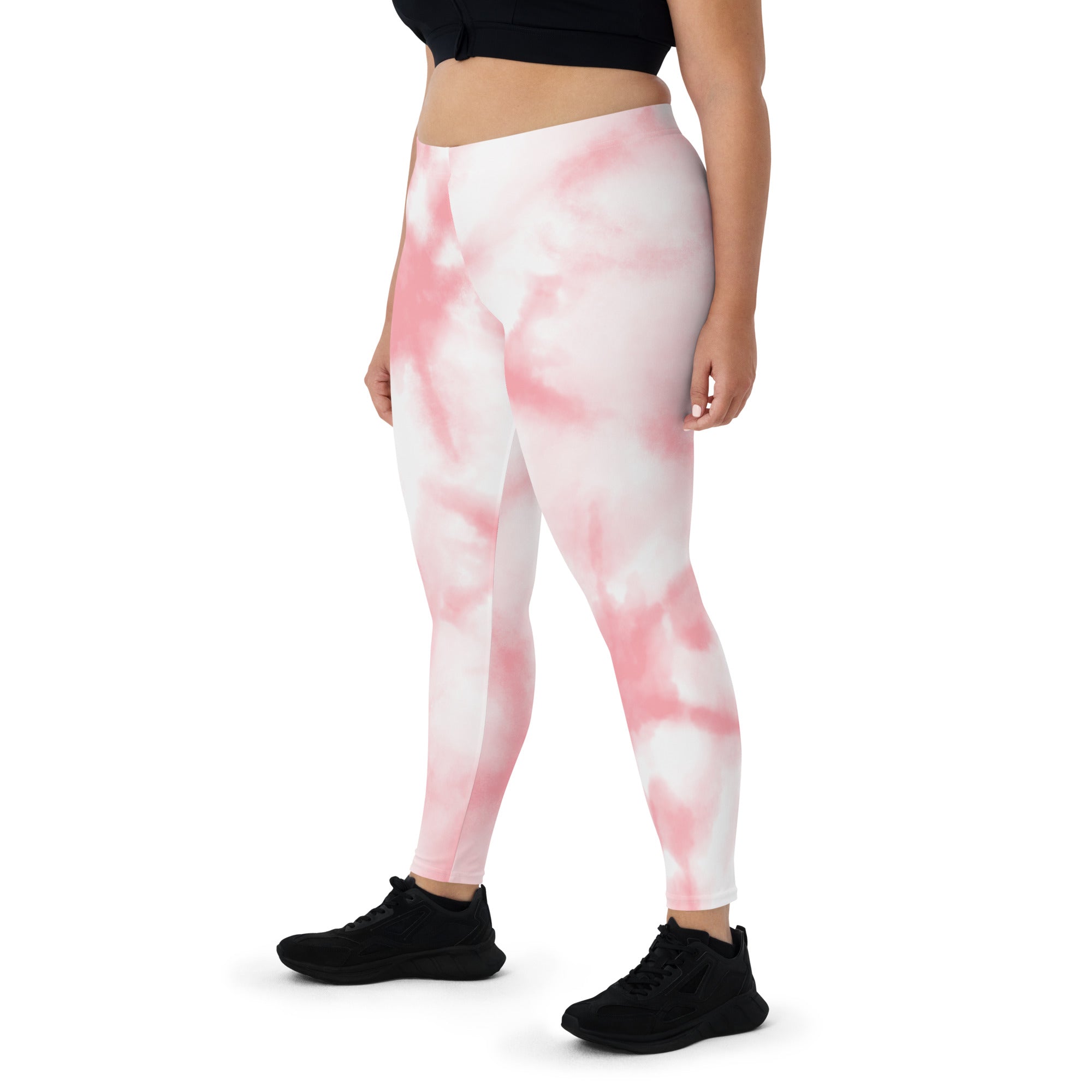 Pink tie Dye Gym Workout Leggings for Women