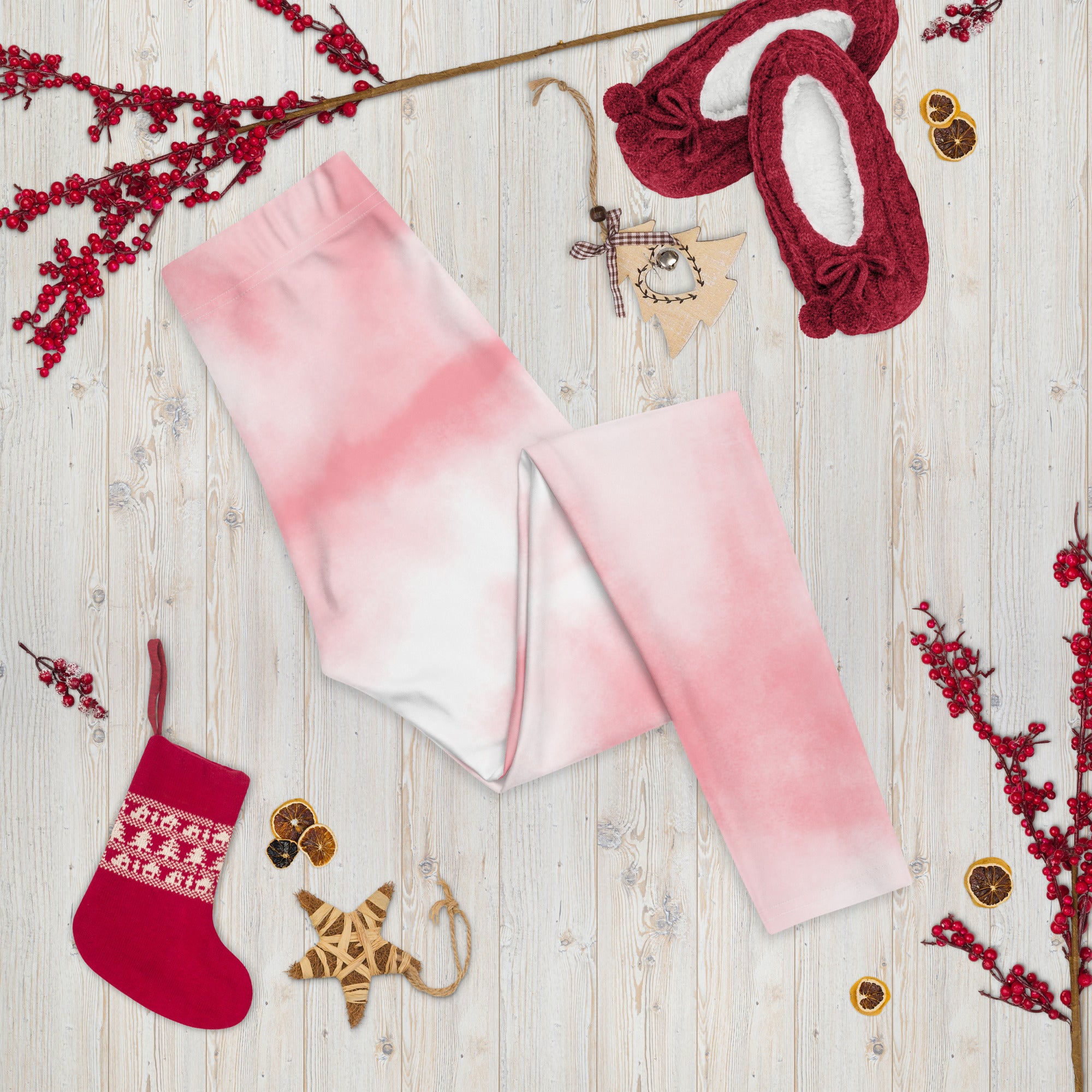 Pink tie Dye Gym Workout Leggings for Women