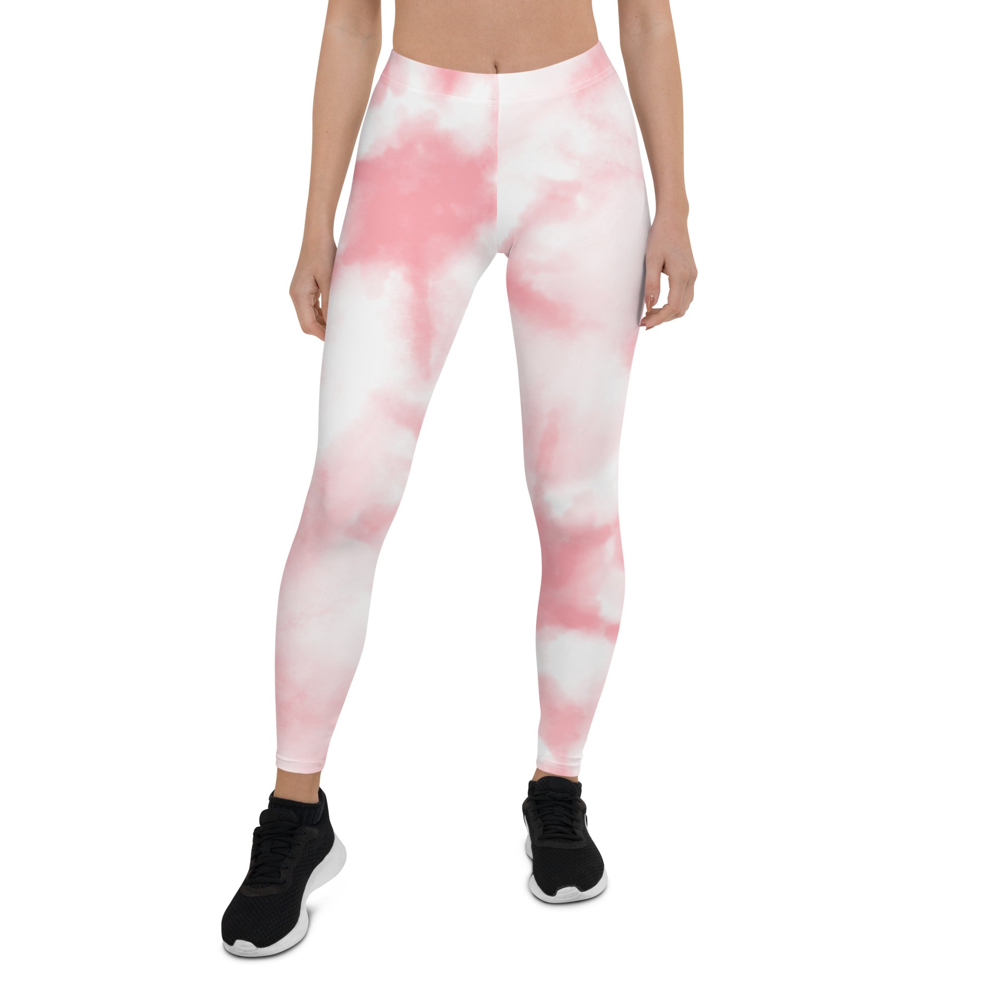 Pink tie Dye Gym Workout Leggings for Women