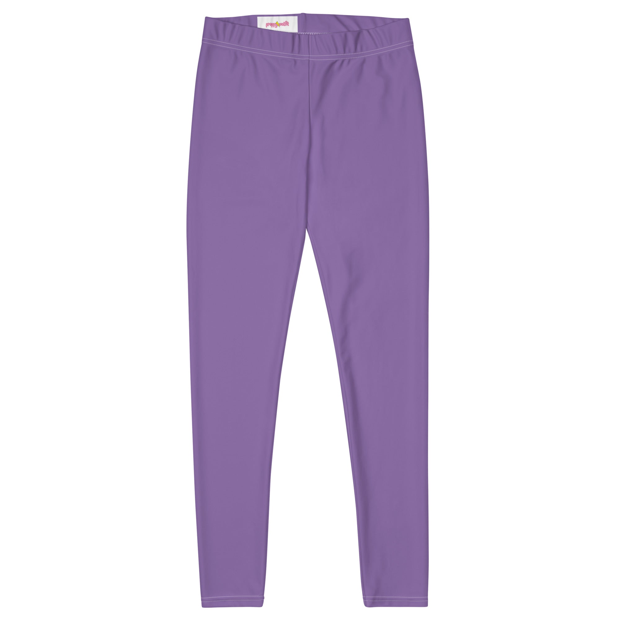 Preppy Minimal Lavender Workout Leggings for Women
