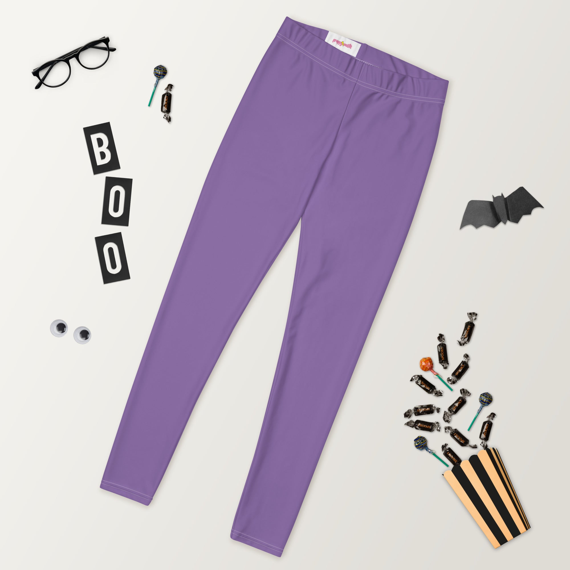 Preppy Minimal Lavender Workout Leggings for Women