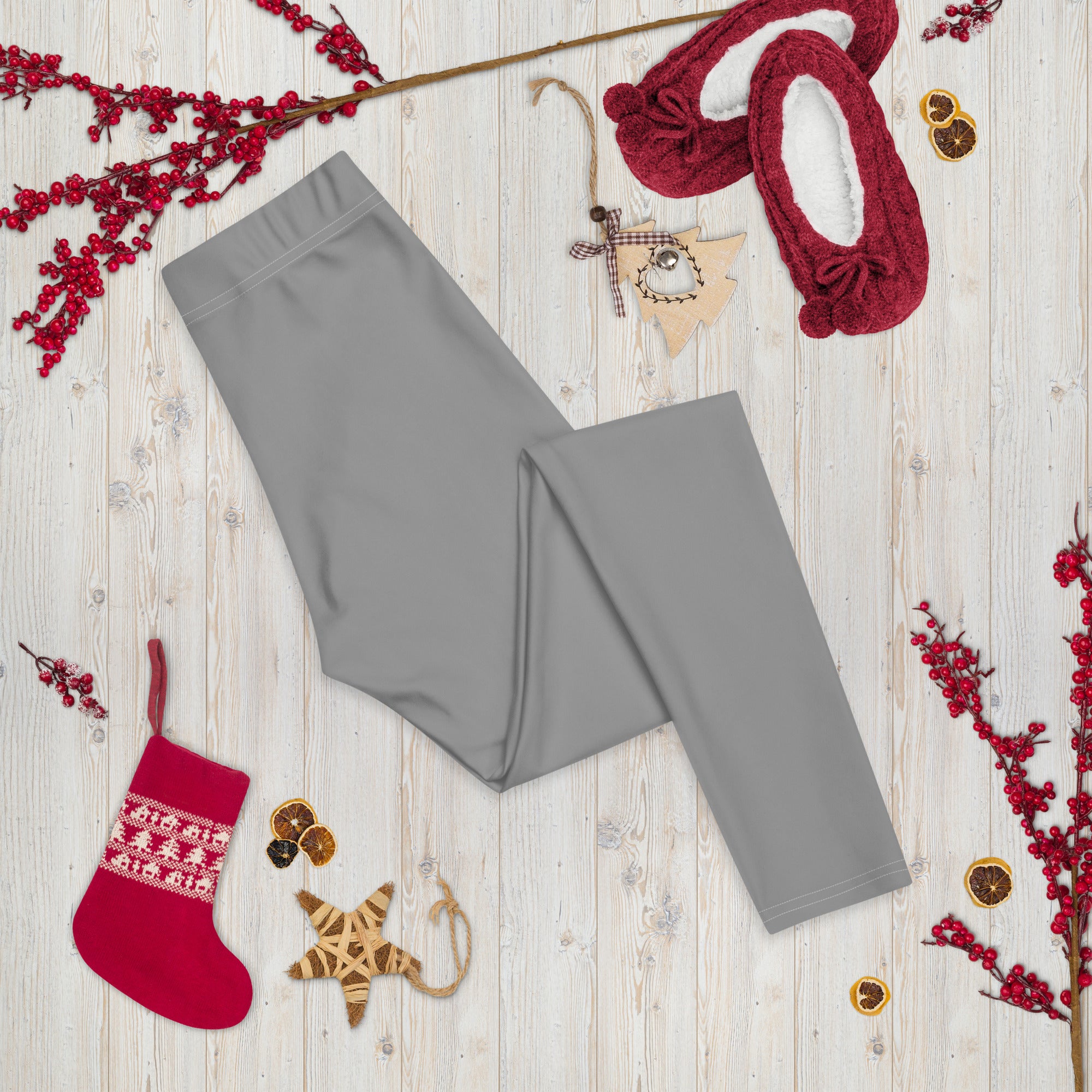 Preppy Aesthetic Grey Workout Leggings for Women