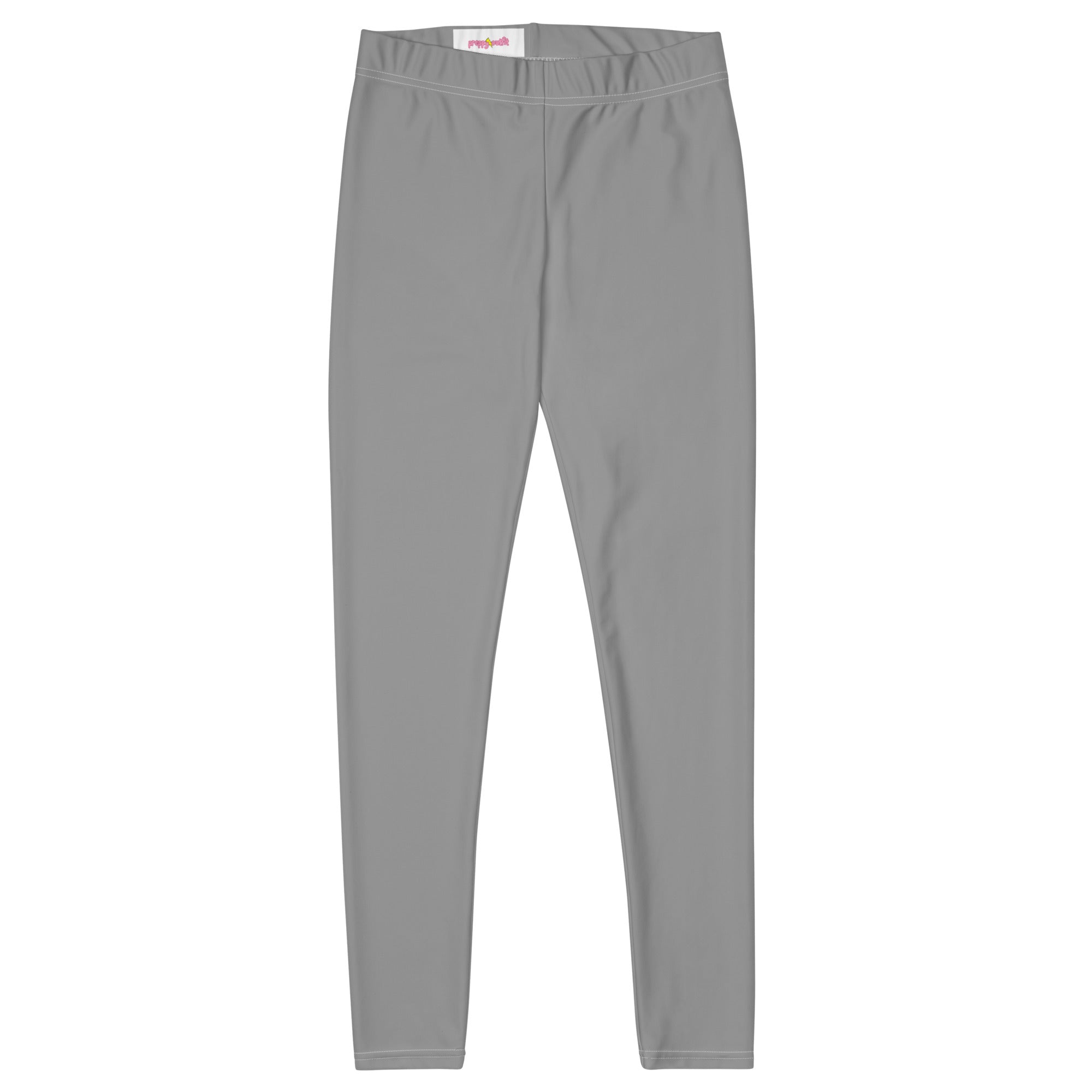 Preppy Aesthetic Grey Workout Leggings for Women
