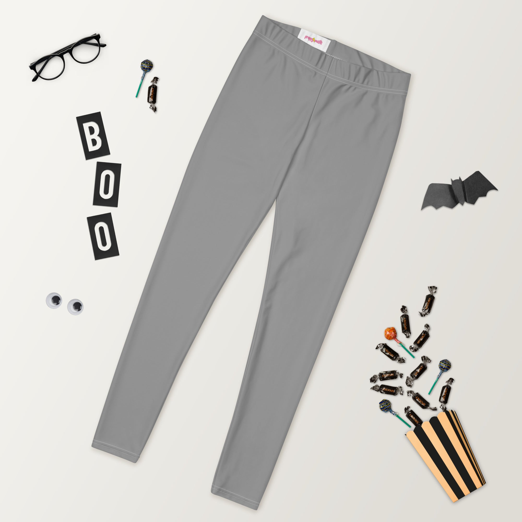 Preppy Aesthetic Grey Workout Leggings for Women