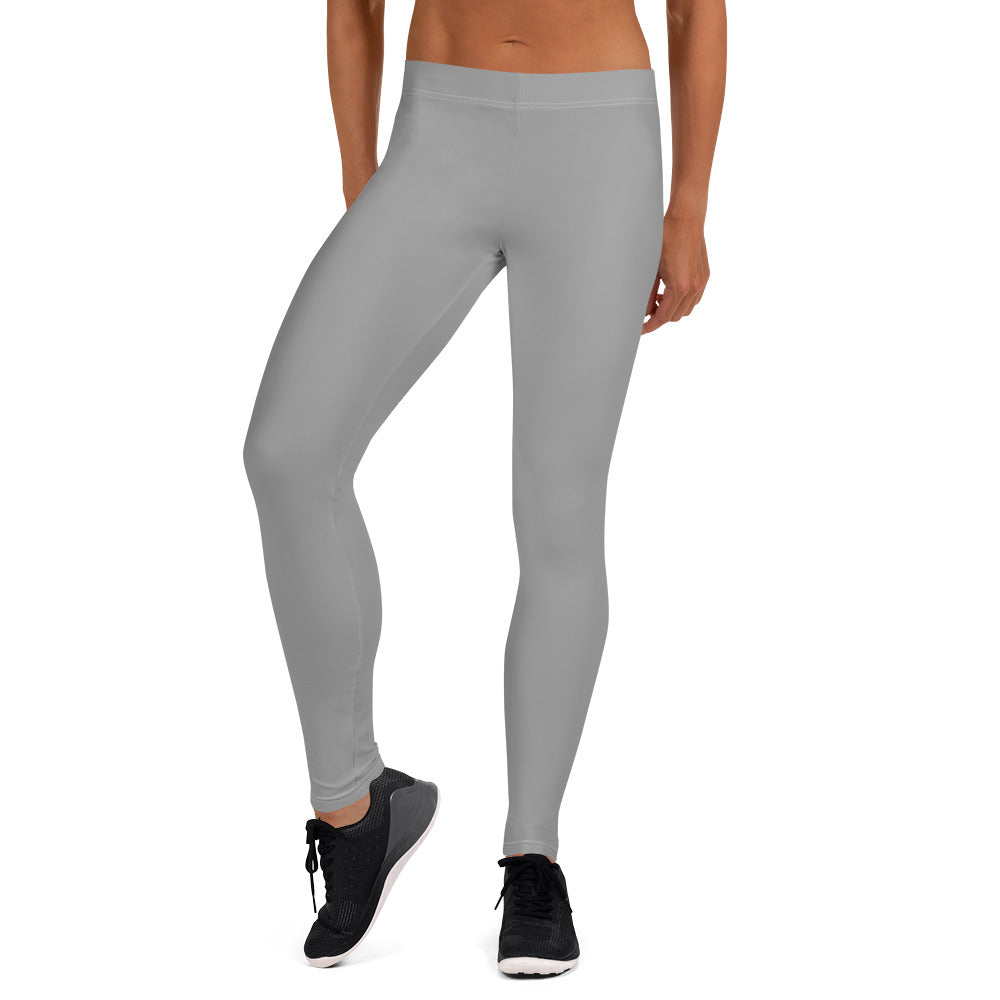 Preppy Aesthetic Grey Workout Leggings for Women