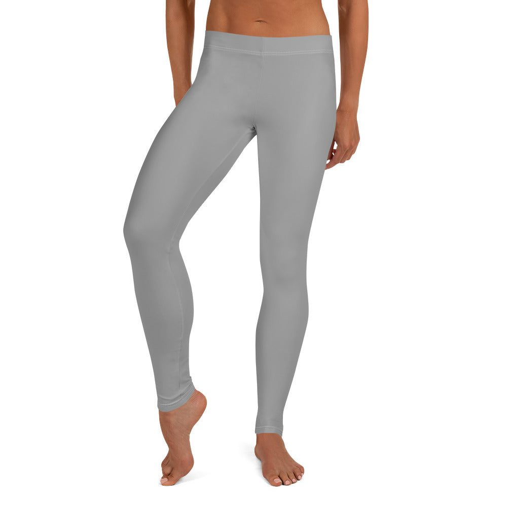 Preppy Aesthetic Grey Workout Leggings for Women