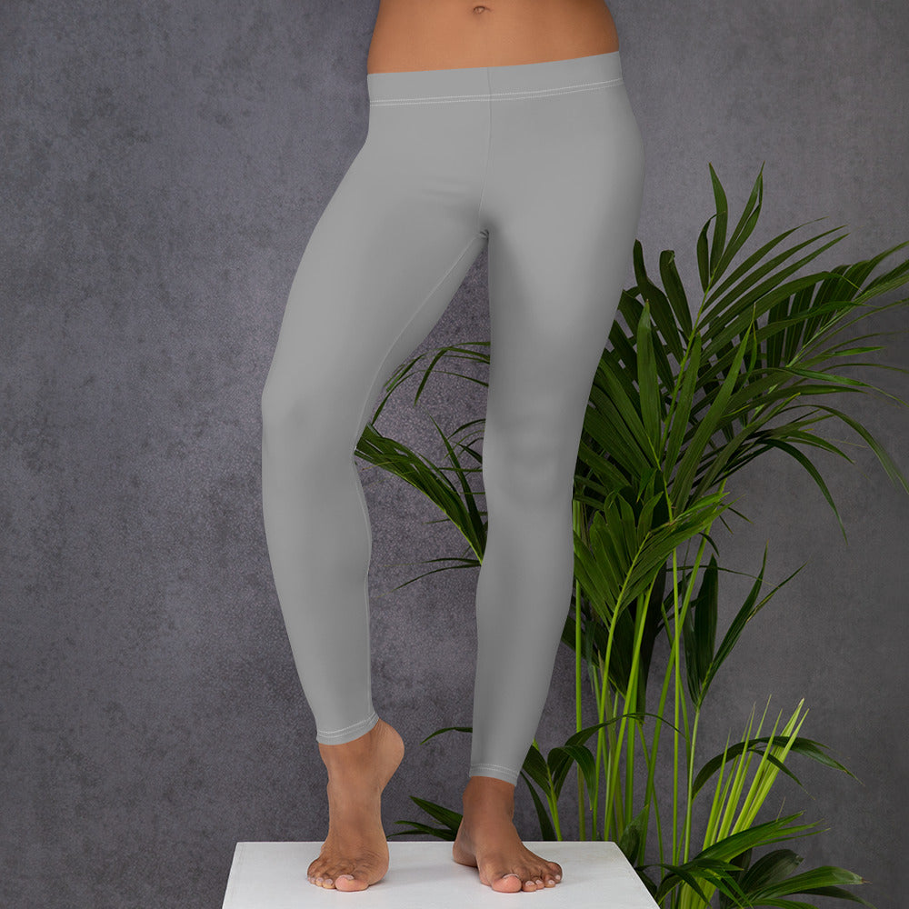 Preppy Aesthetic Grey Workout Leggings for Women