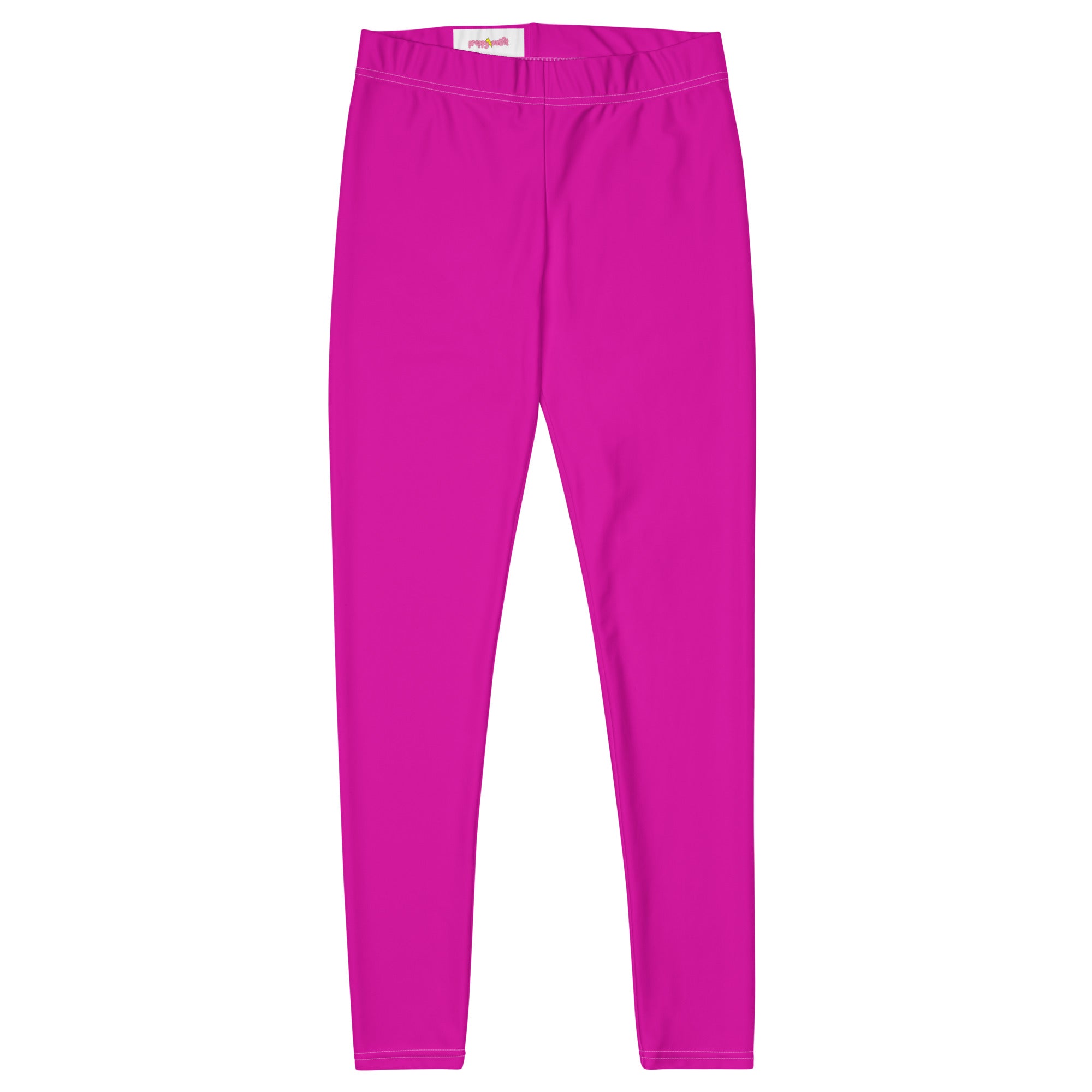 Neon Pink Gym Workout Leggings for Women