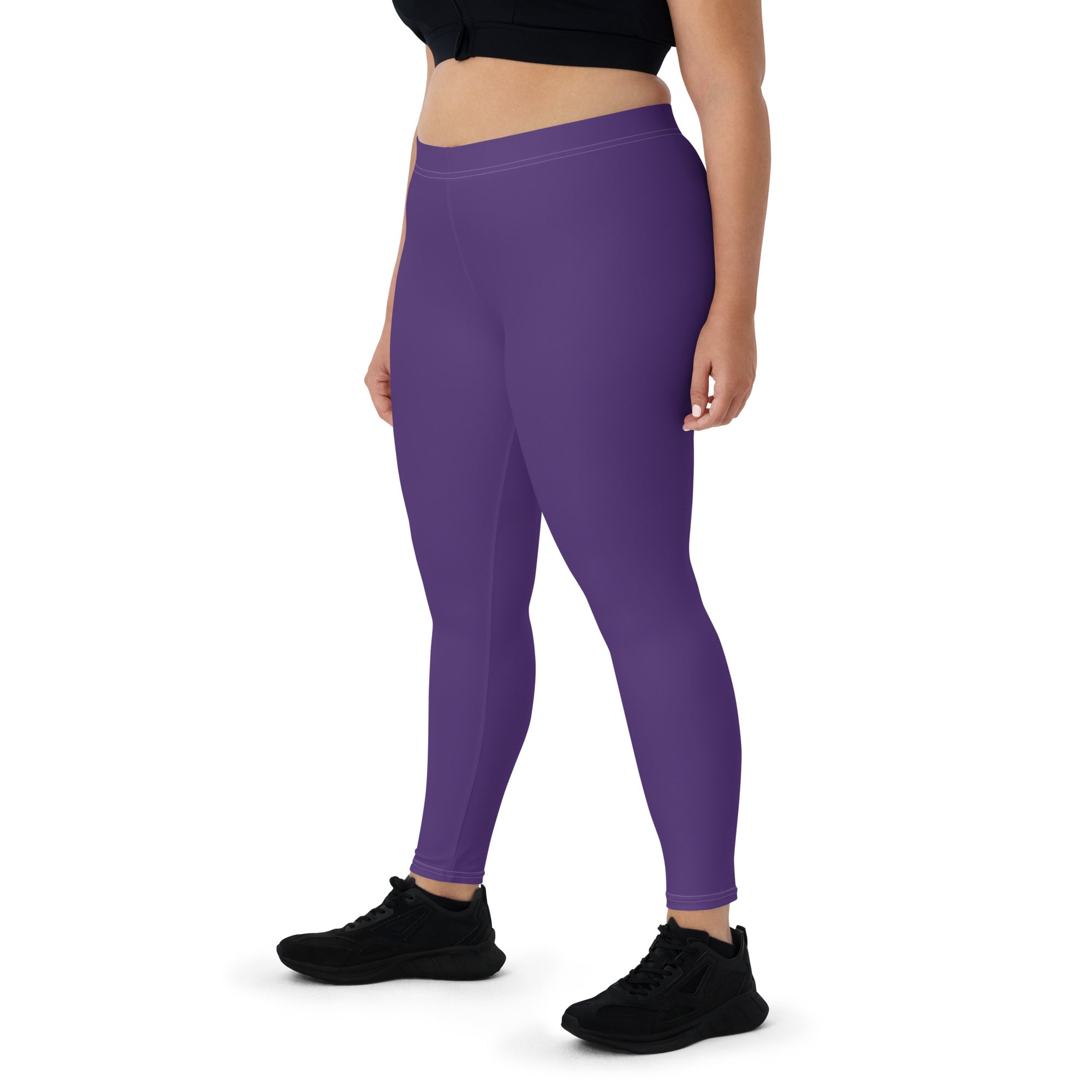 Dark Purple Sports & Gym Workout Leggings for Women