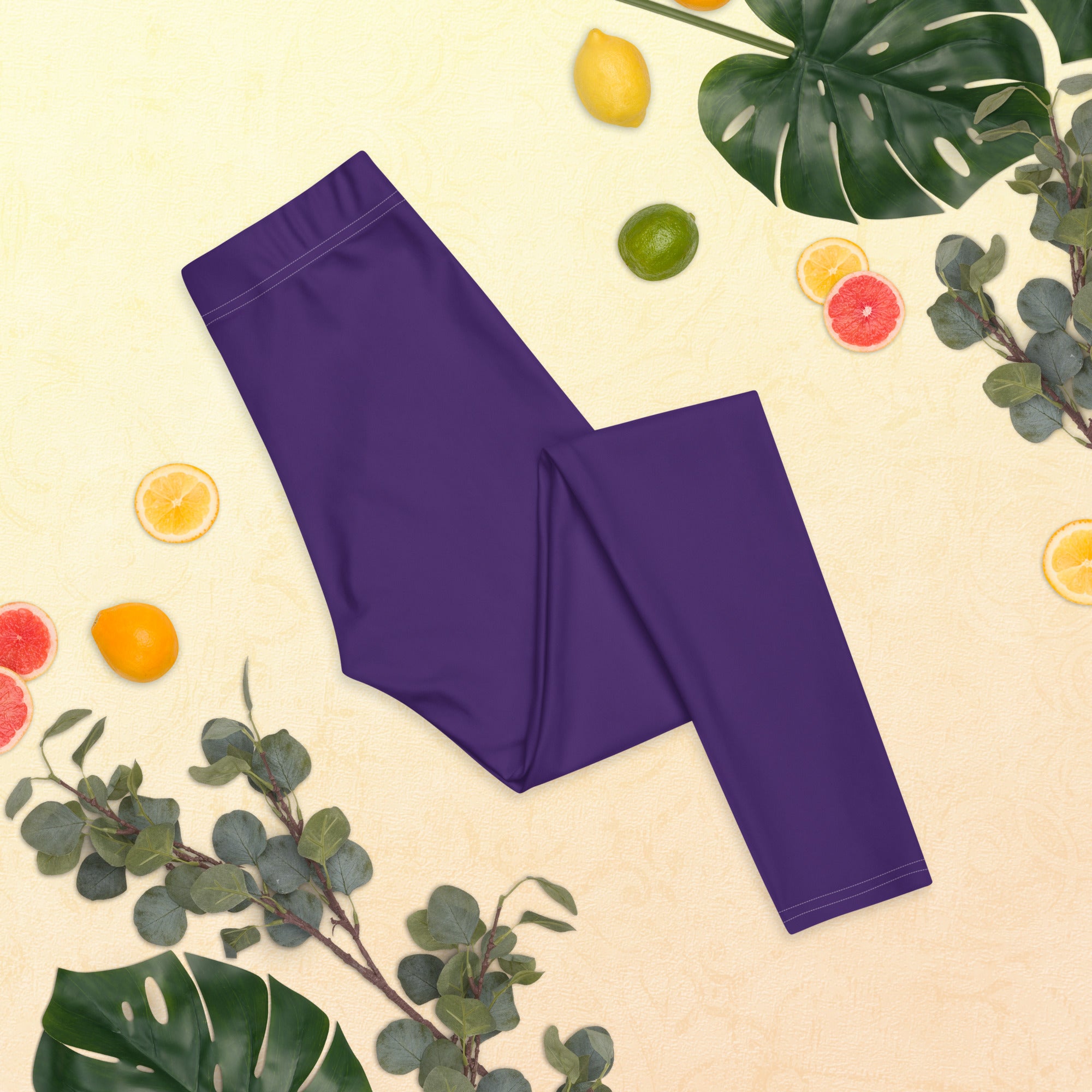 Dark Purple Sports & Gym Workout Leggings for Women