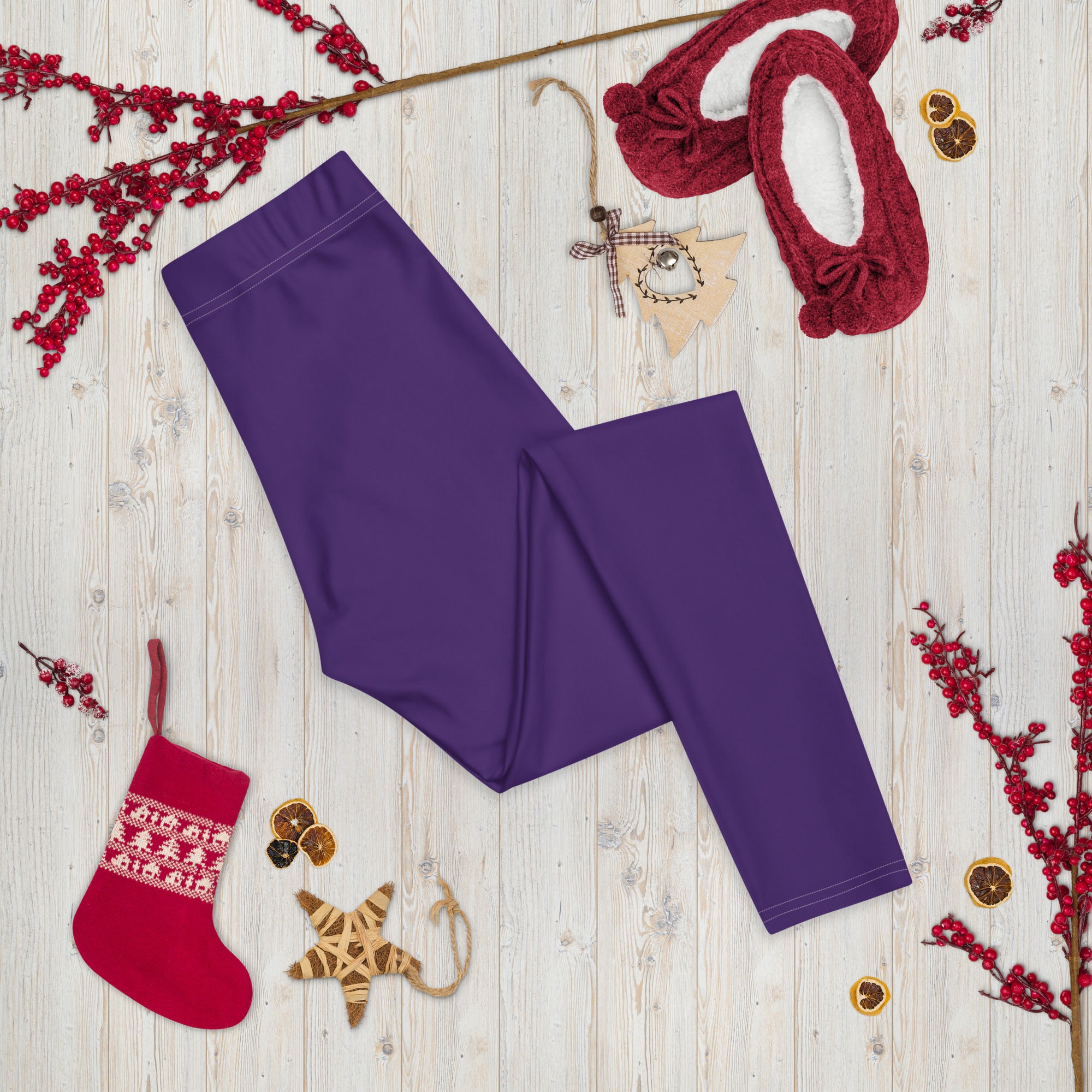 Dark Purple Sports & Gym Workout Leggings for Women