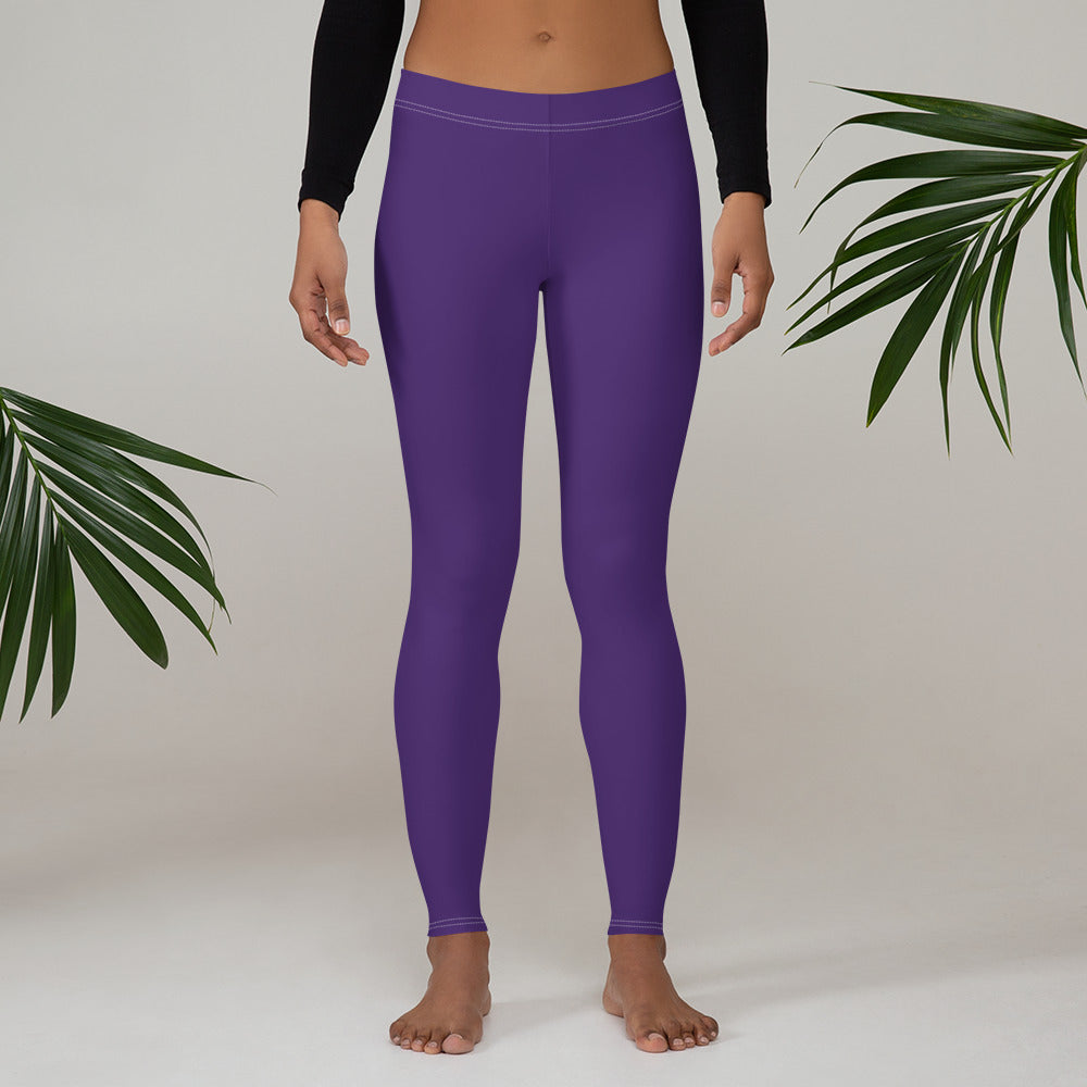 Dark Purple Sports & Gym Workout Leggings for Women