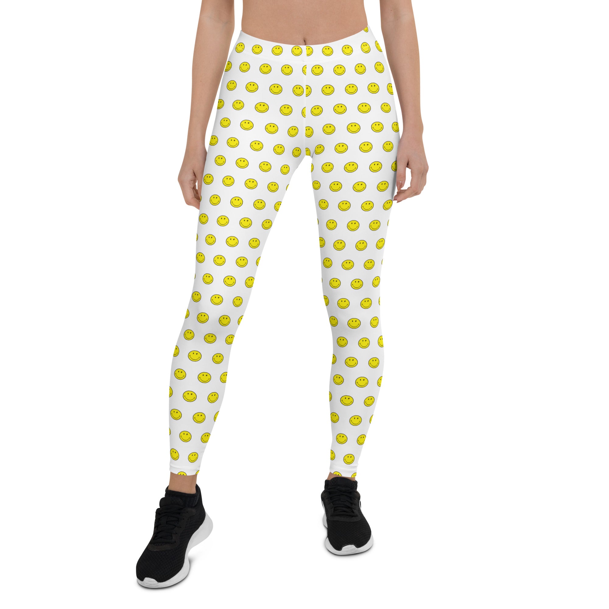 Preppy Smiley Face Running & Gym Leggings