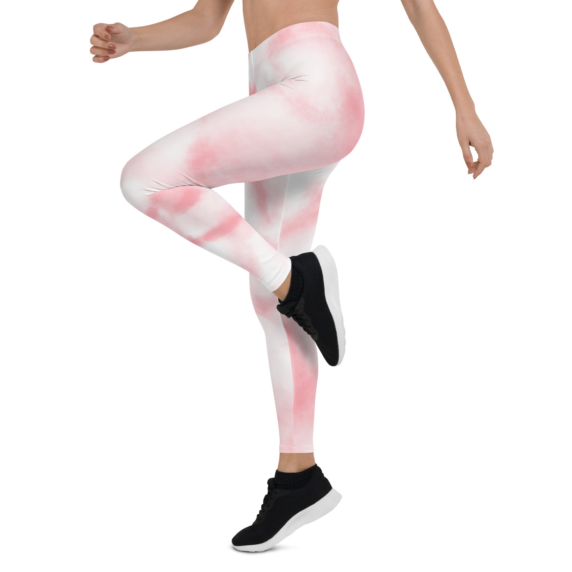 Pink tie Dye Gym Workout Leggings for Women