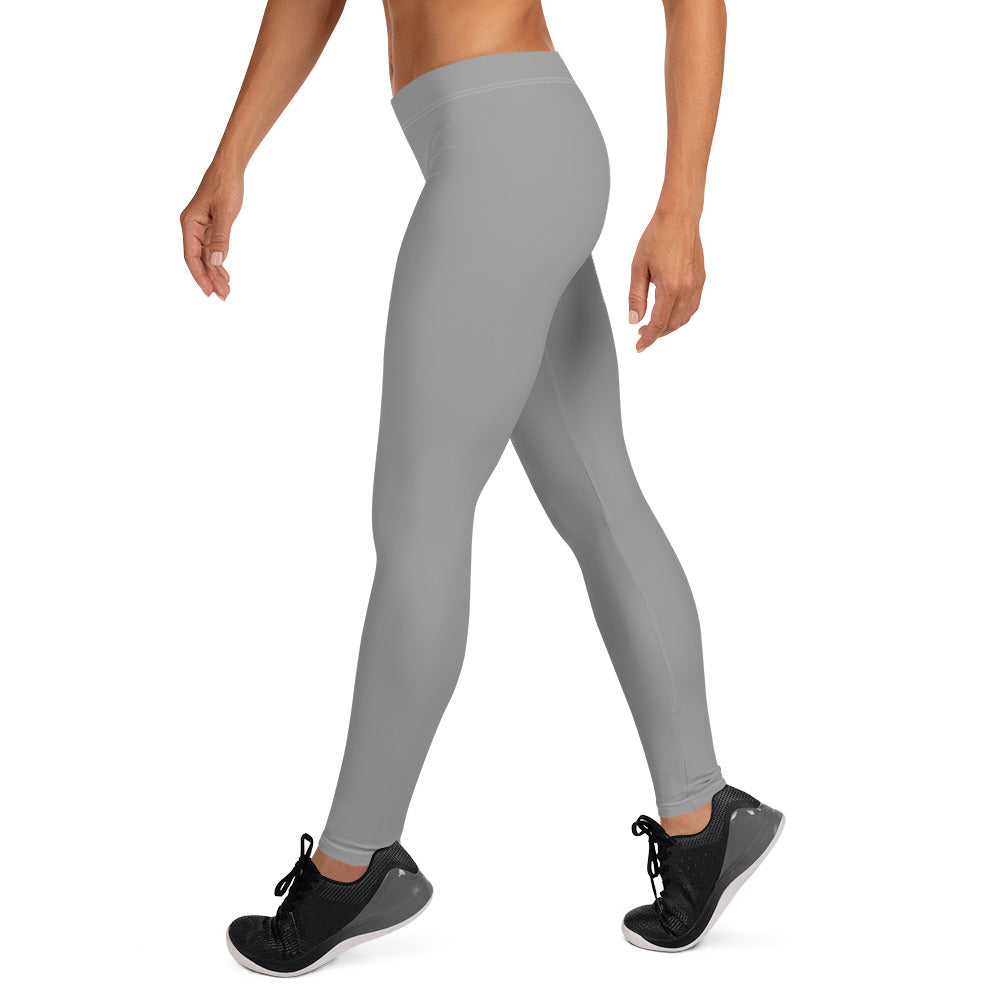 Preppy Aesthetic Grey Workout Leggings for Women