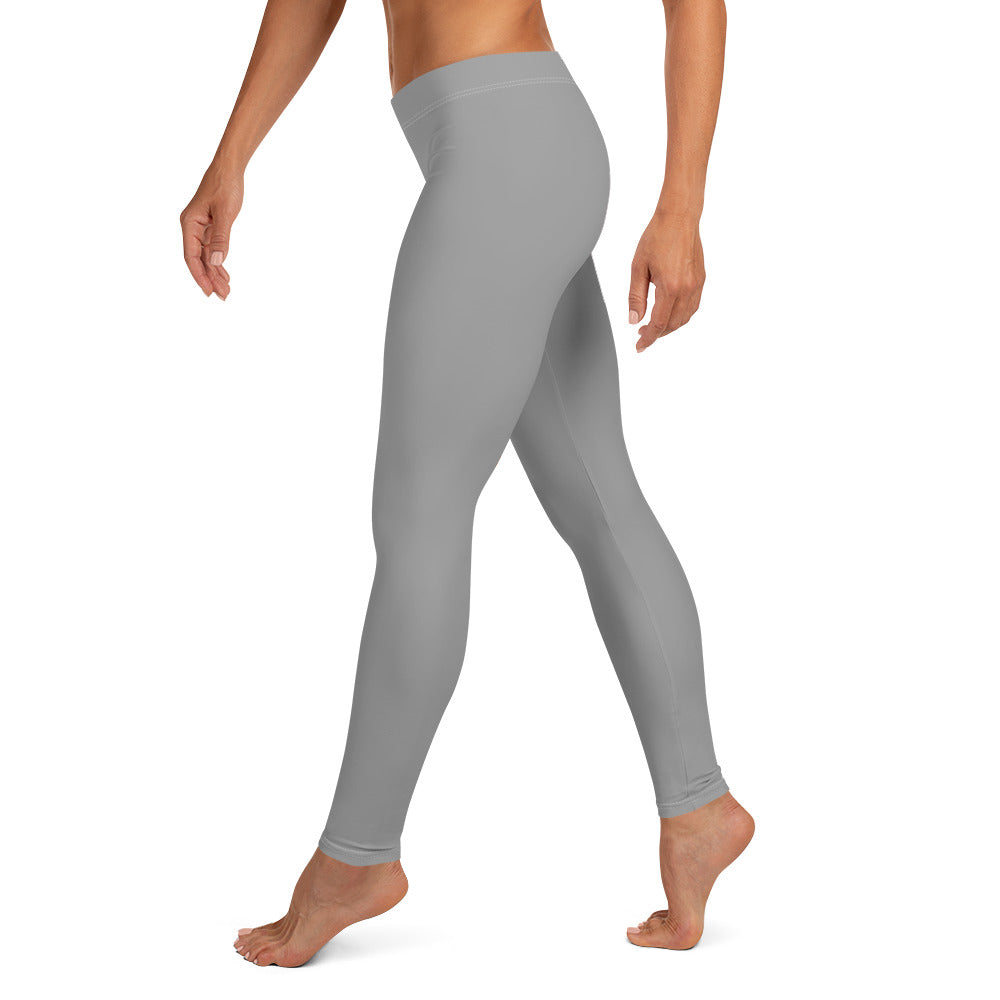 Preppy Aesthetic Grey Workout Leggings for Women