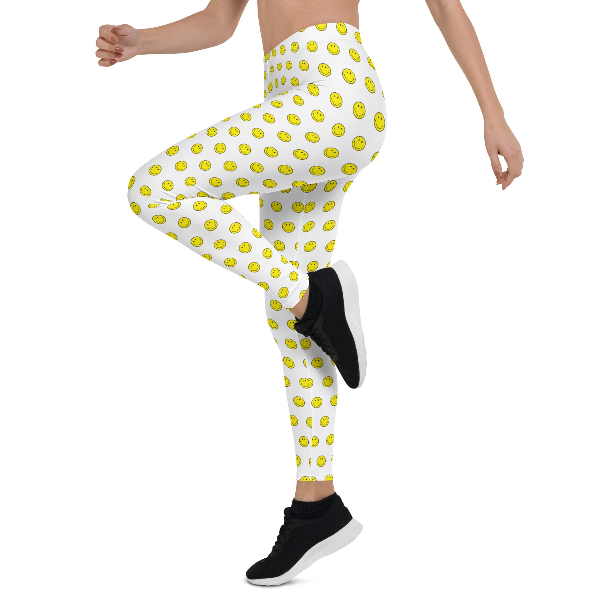 Preppy Smiley Face Running & Gym Leggings