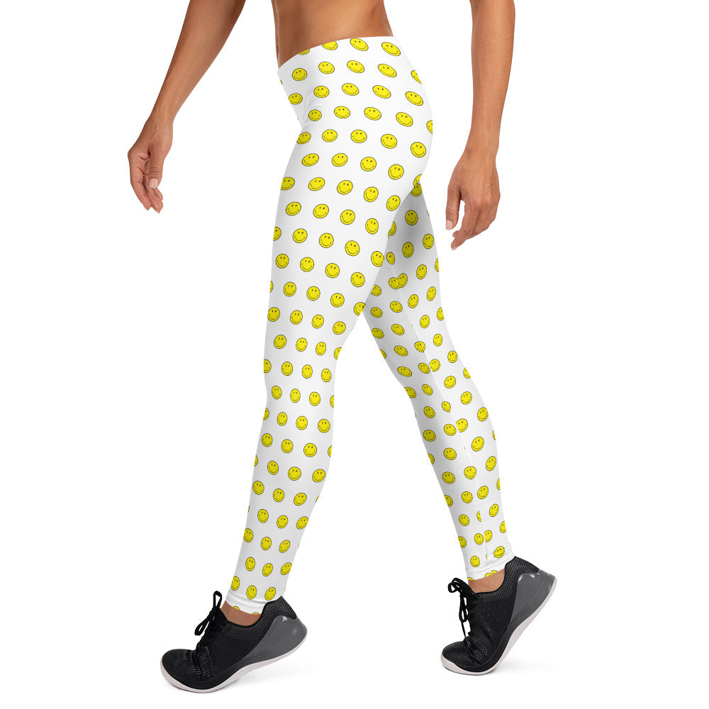 Preppy Smiley Face Running & Gym Leggings