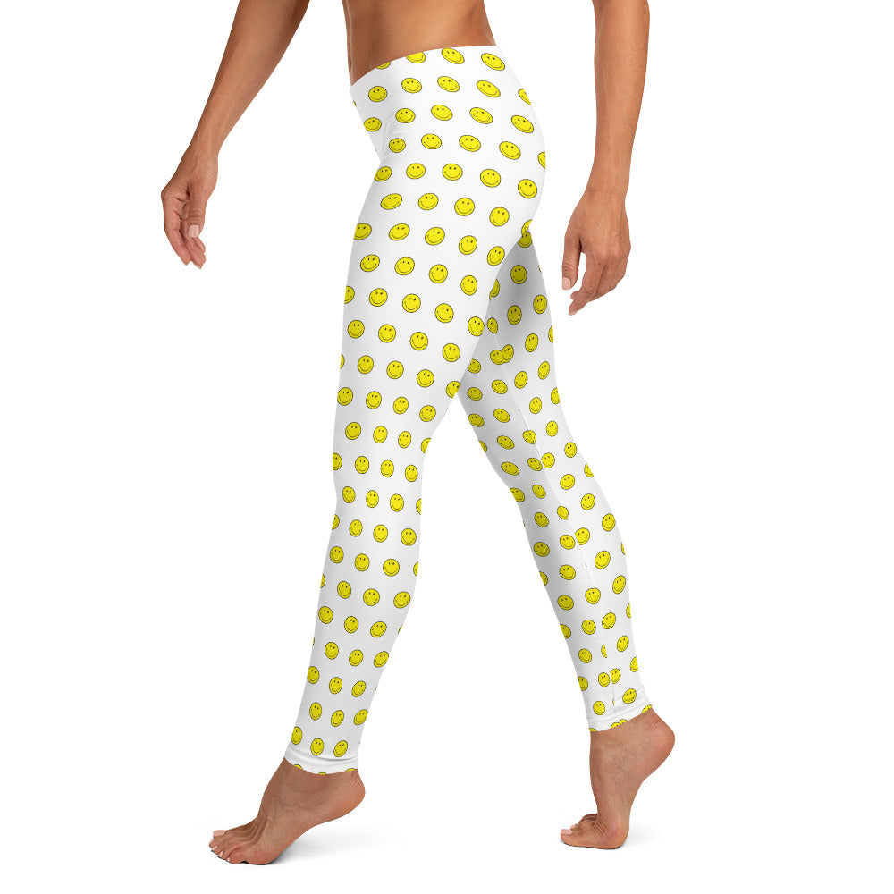 Preppy Smiley Face Running & Gym Leggings