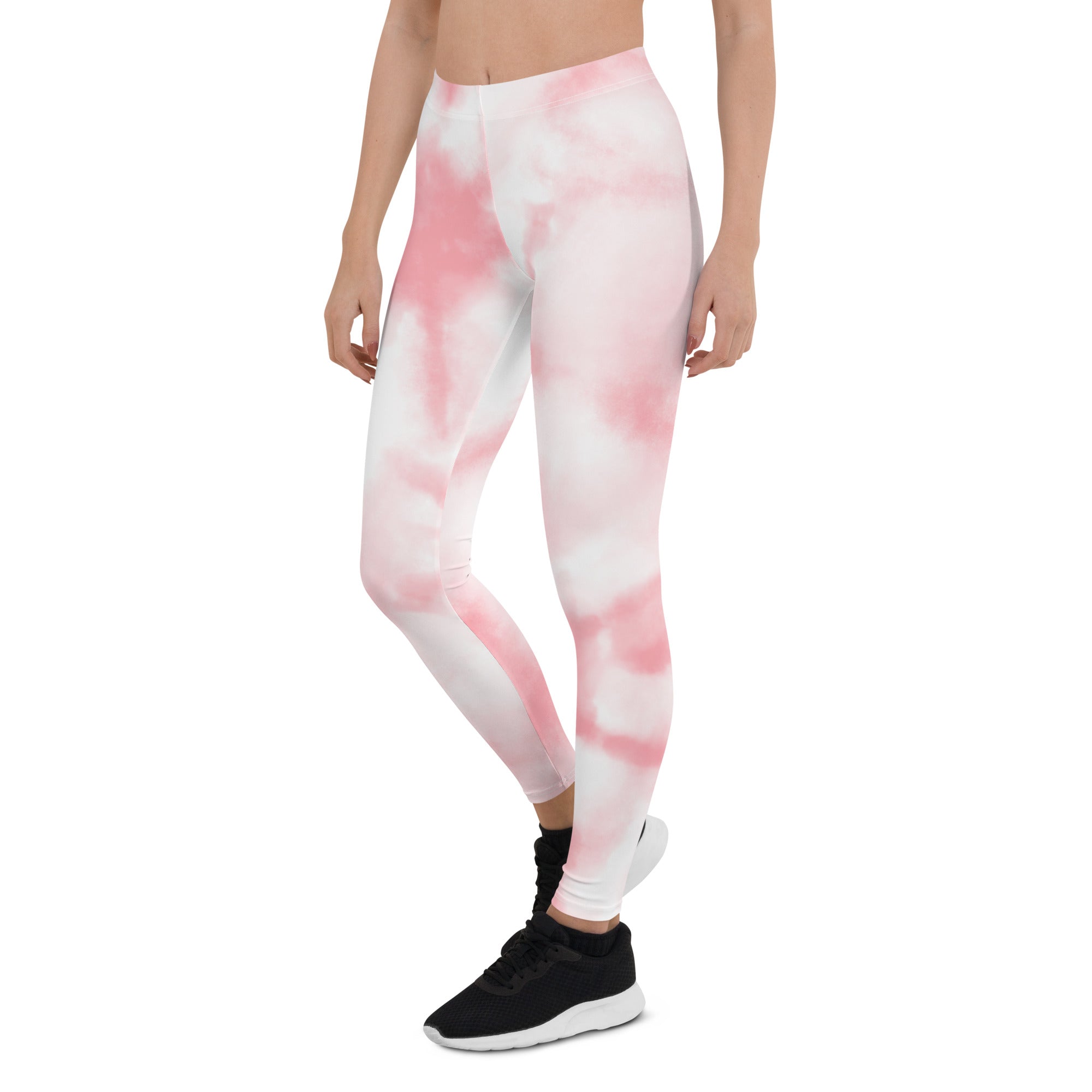 Pink tie Dye Gym Workout Leggings for Women