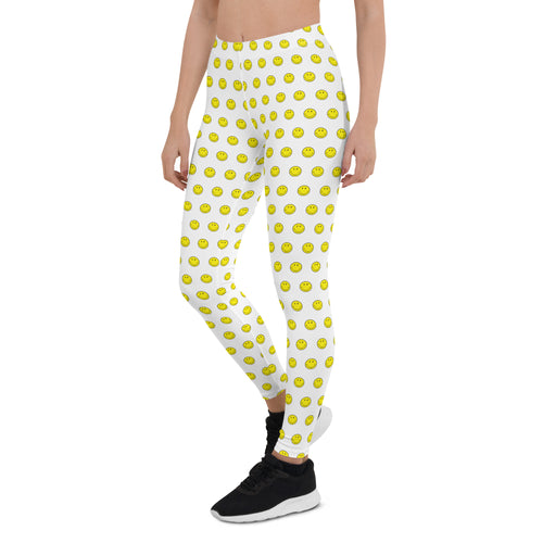Preppy Smiley Face Running & Gym Leggings