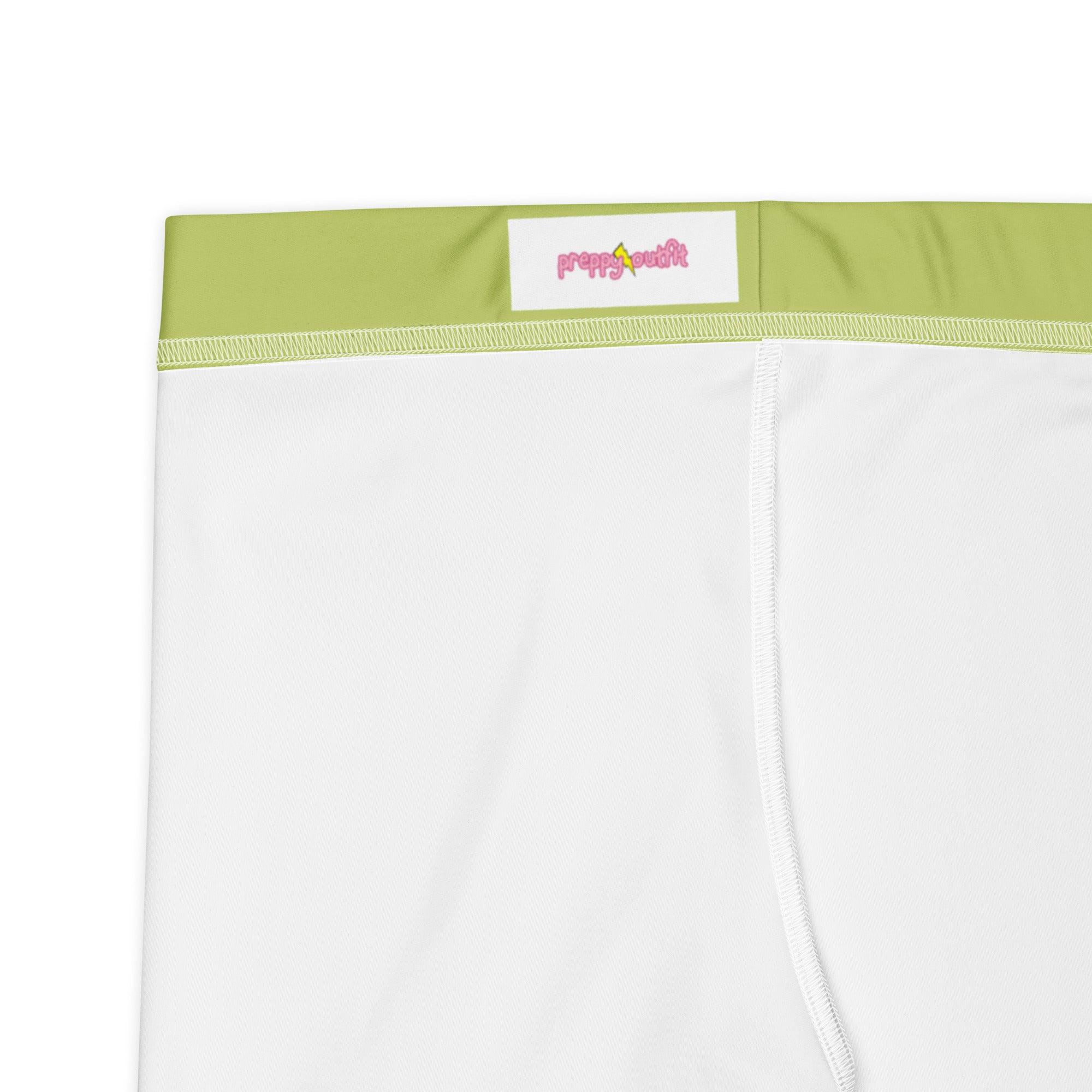 Preppy Plain Olive Green Gym Workout Leggings for Women