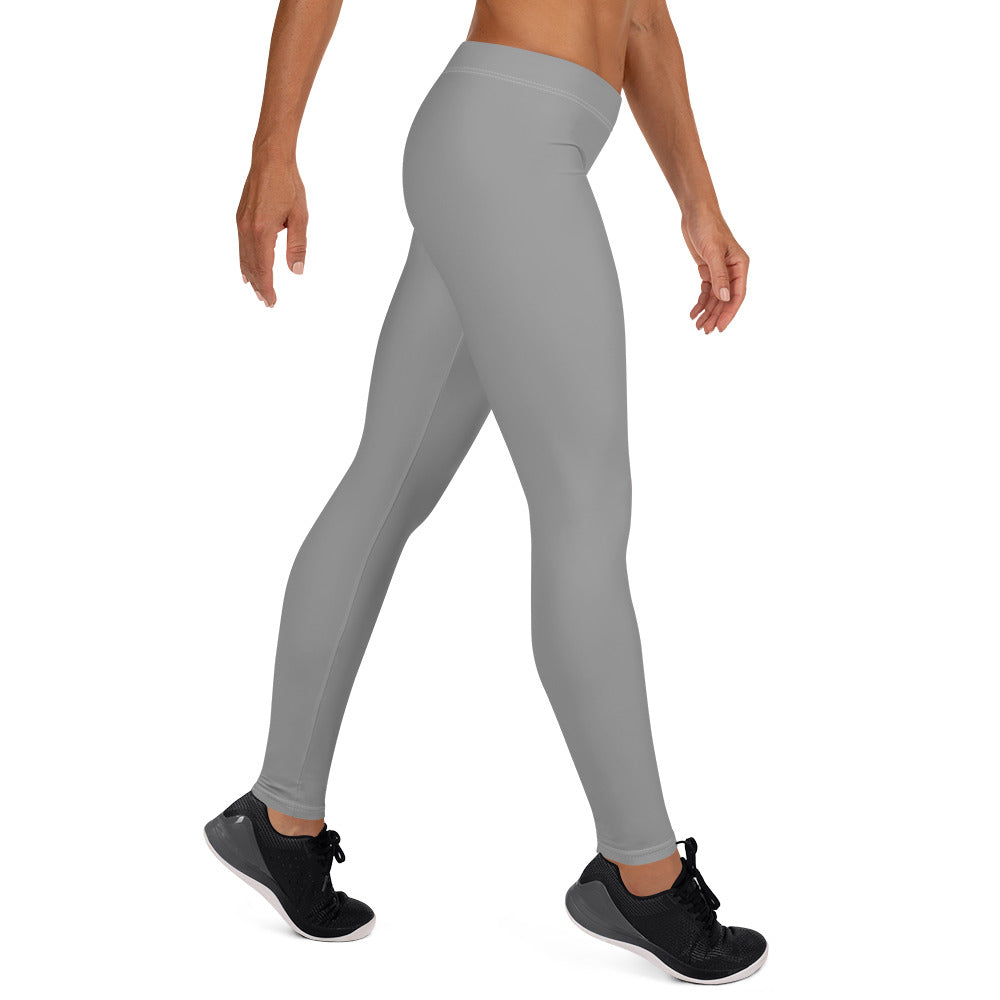 Preppy Aesthetic Grey Workout Leggings for Women
