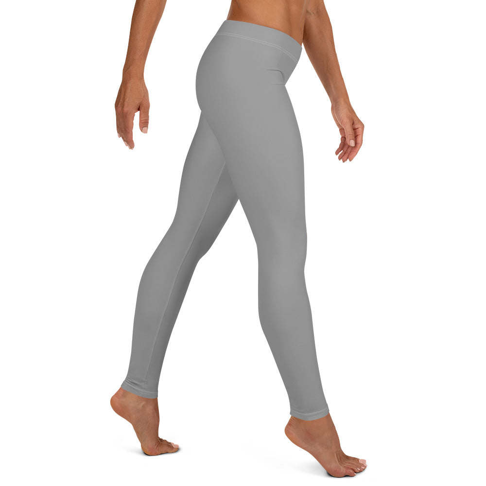 Preppy Aesthetic Grey Workout Leggings for Women