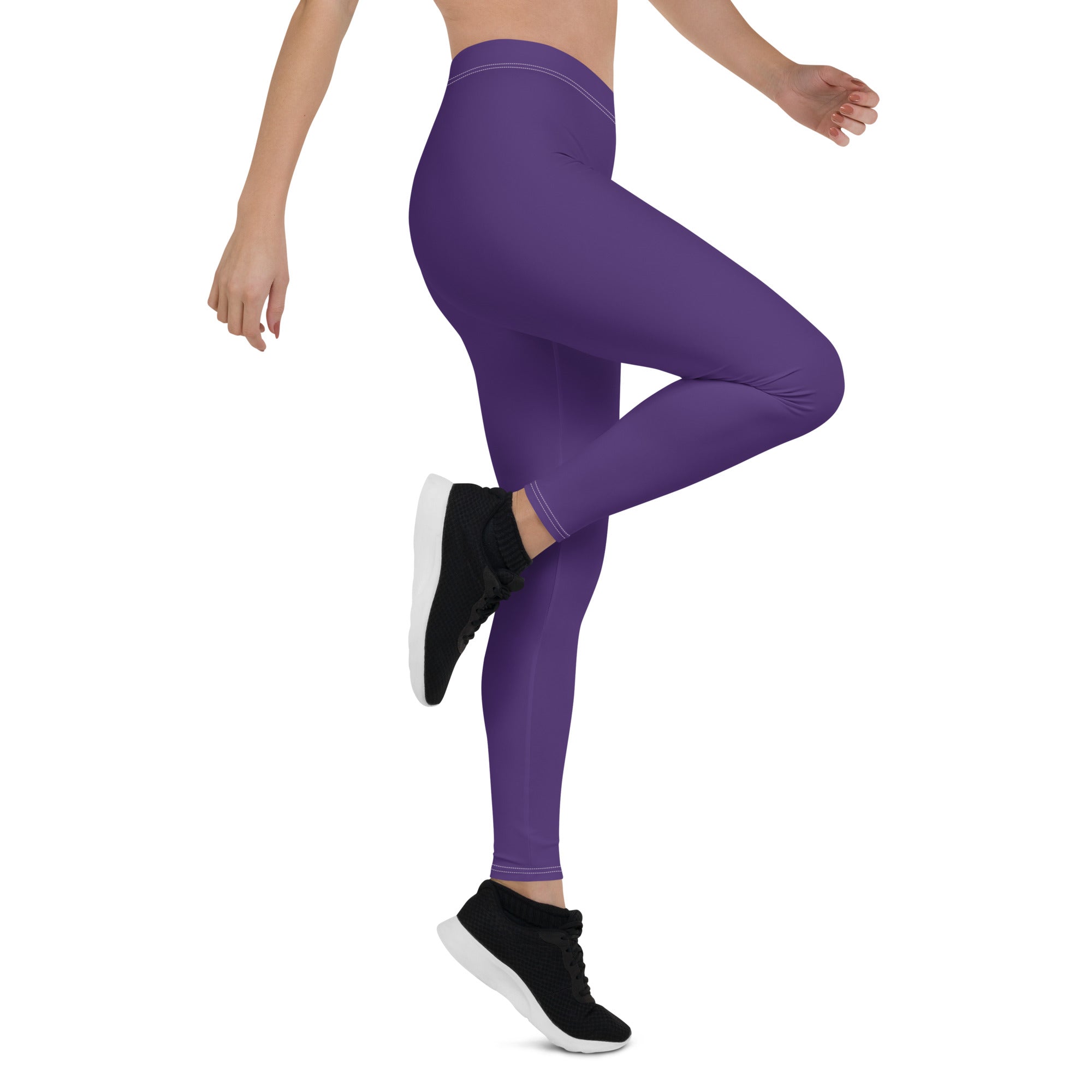 Dark Purple Sports & Gym Workout Leggings for Women