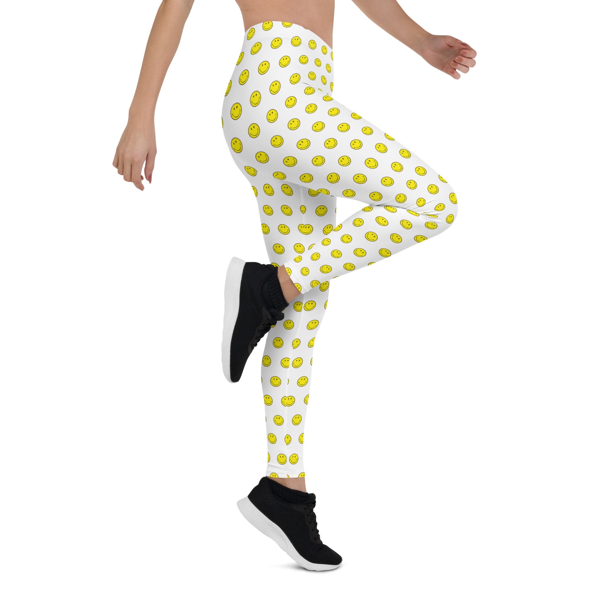 Preppy Smiley Face Running & Gym Leggings