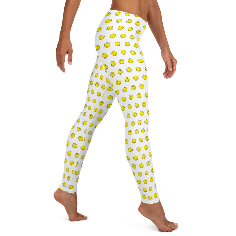 Preppy Smiley Face Running & Gym Leggings