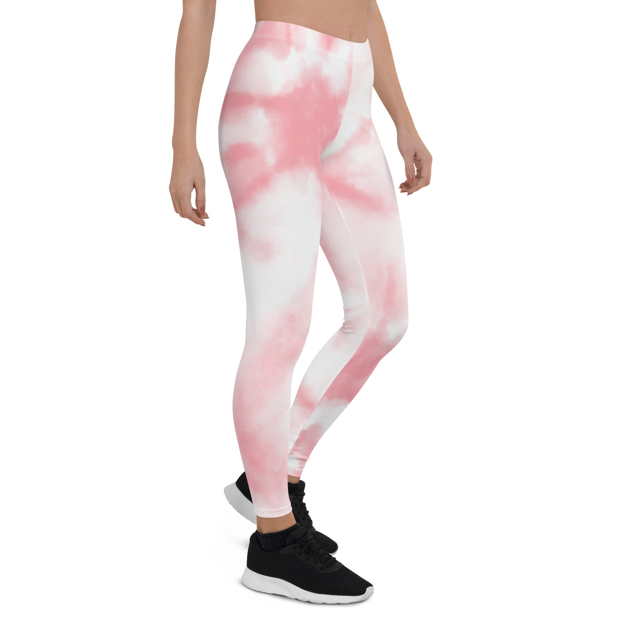 Pink tie Dye Gym Workout Leggings for Women