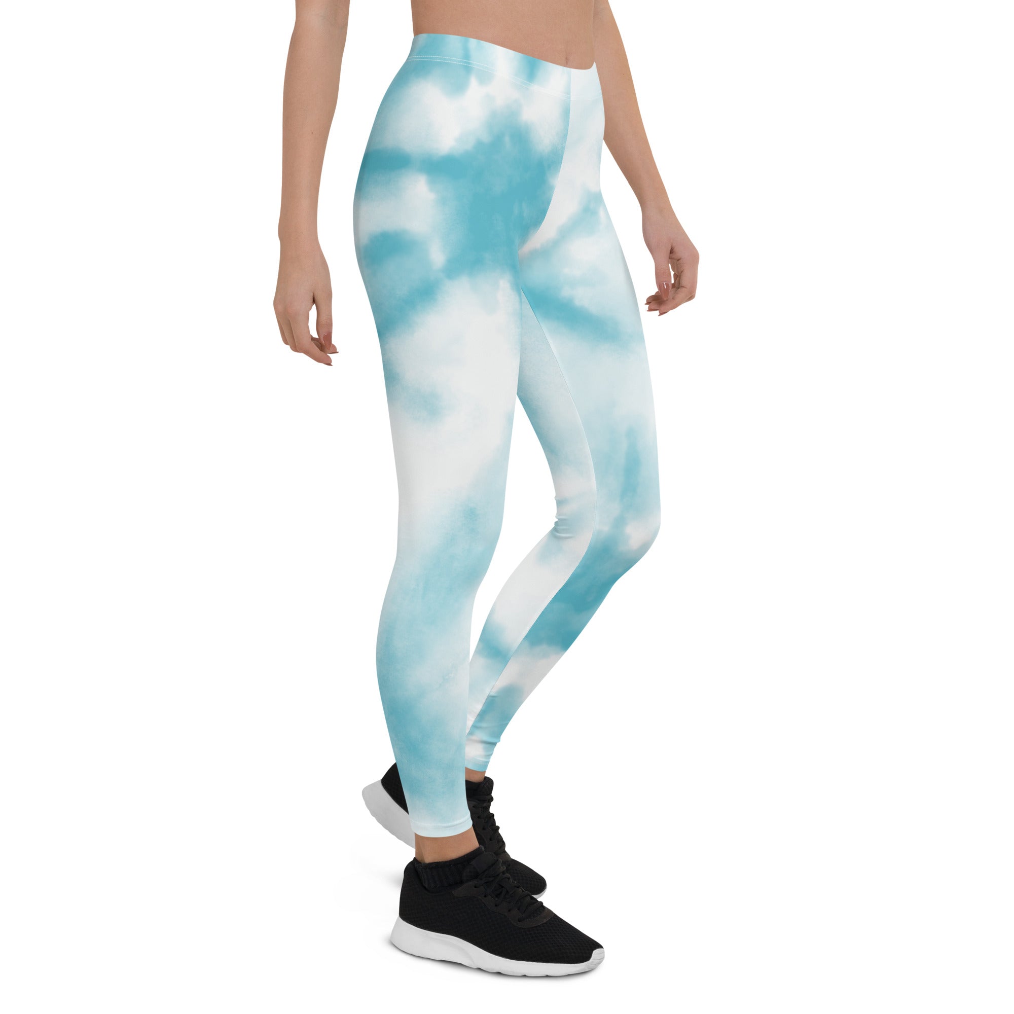 Classy Blue tie Dye Gym & Activewear Leggings for Women