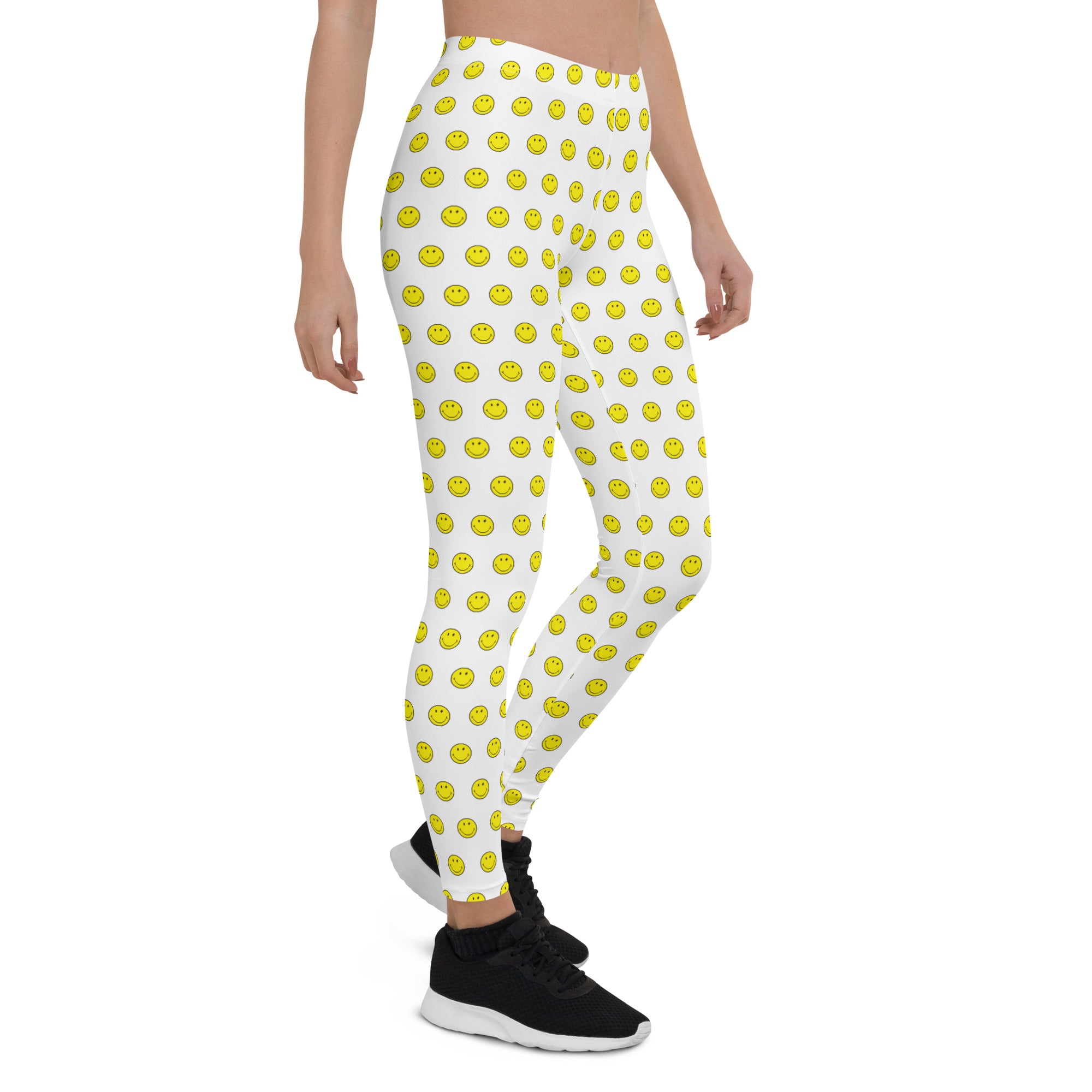 Preppy Smiley Face Running & Gym Leggings