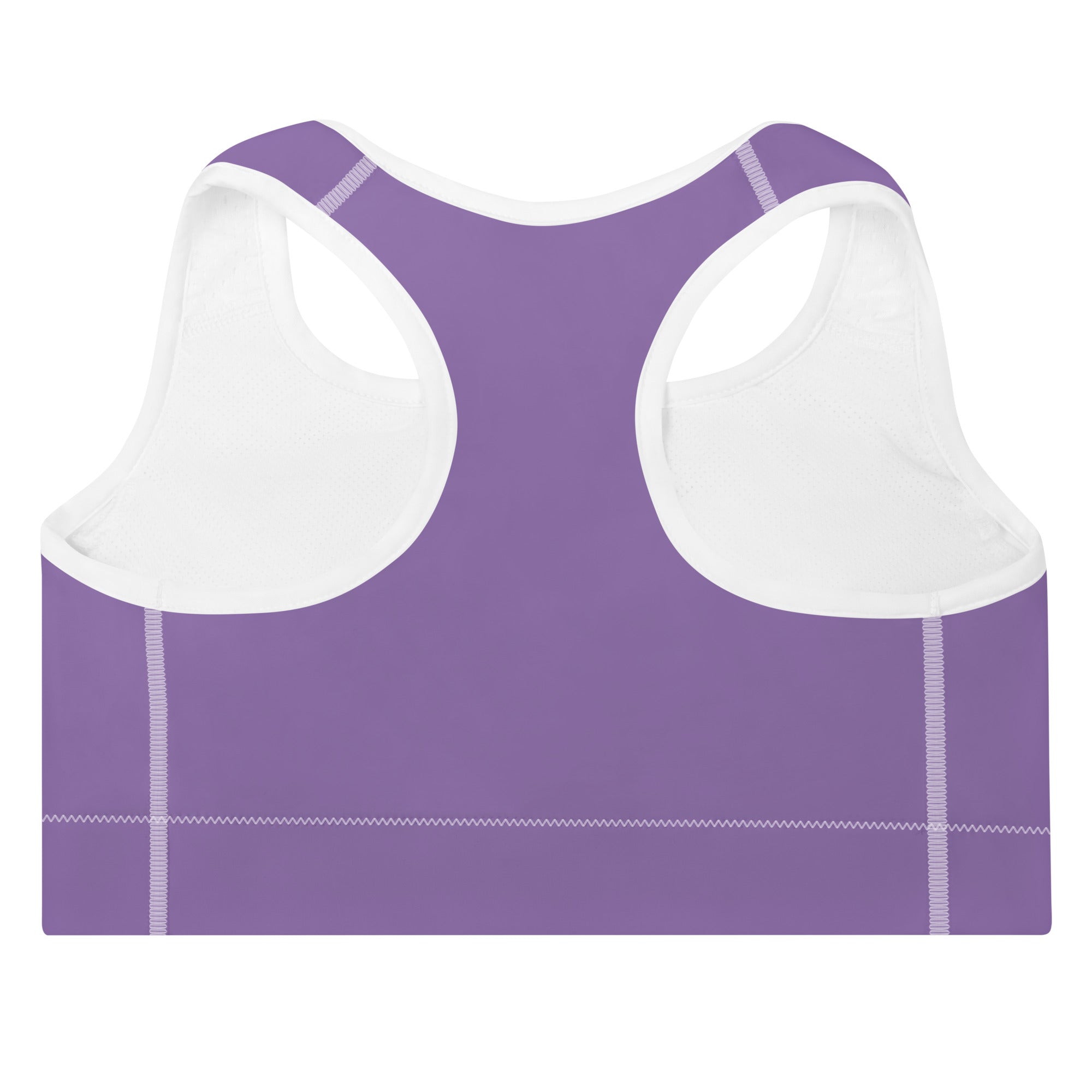 Preppy Minimal Lavender Padded Sports Bra