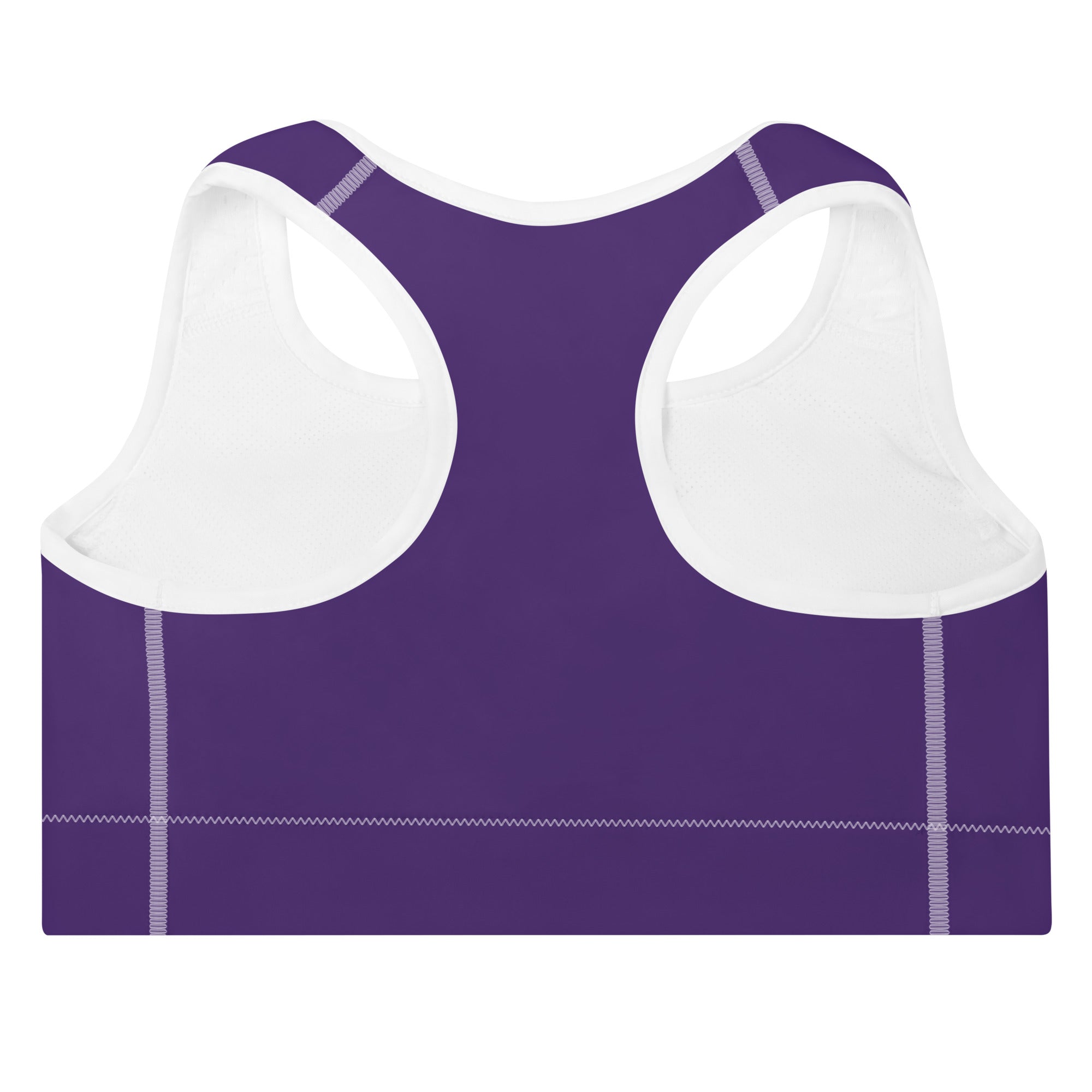 Dark Purple Padded Gym Sports & Workout Bra