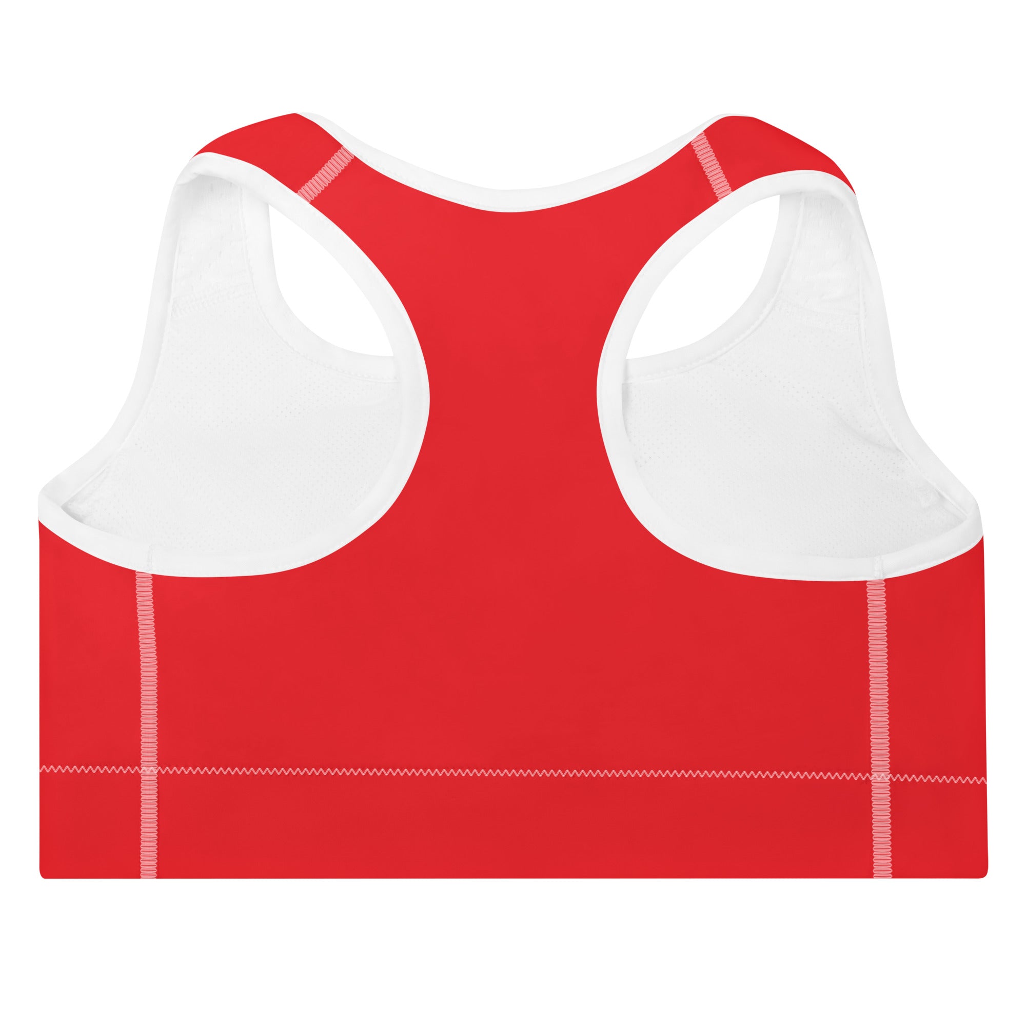 Athletic Red Padded Gym Sports & Workout Bra