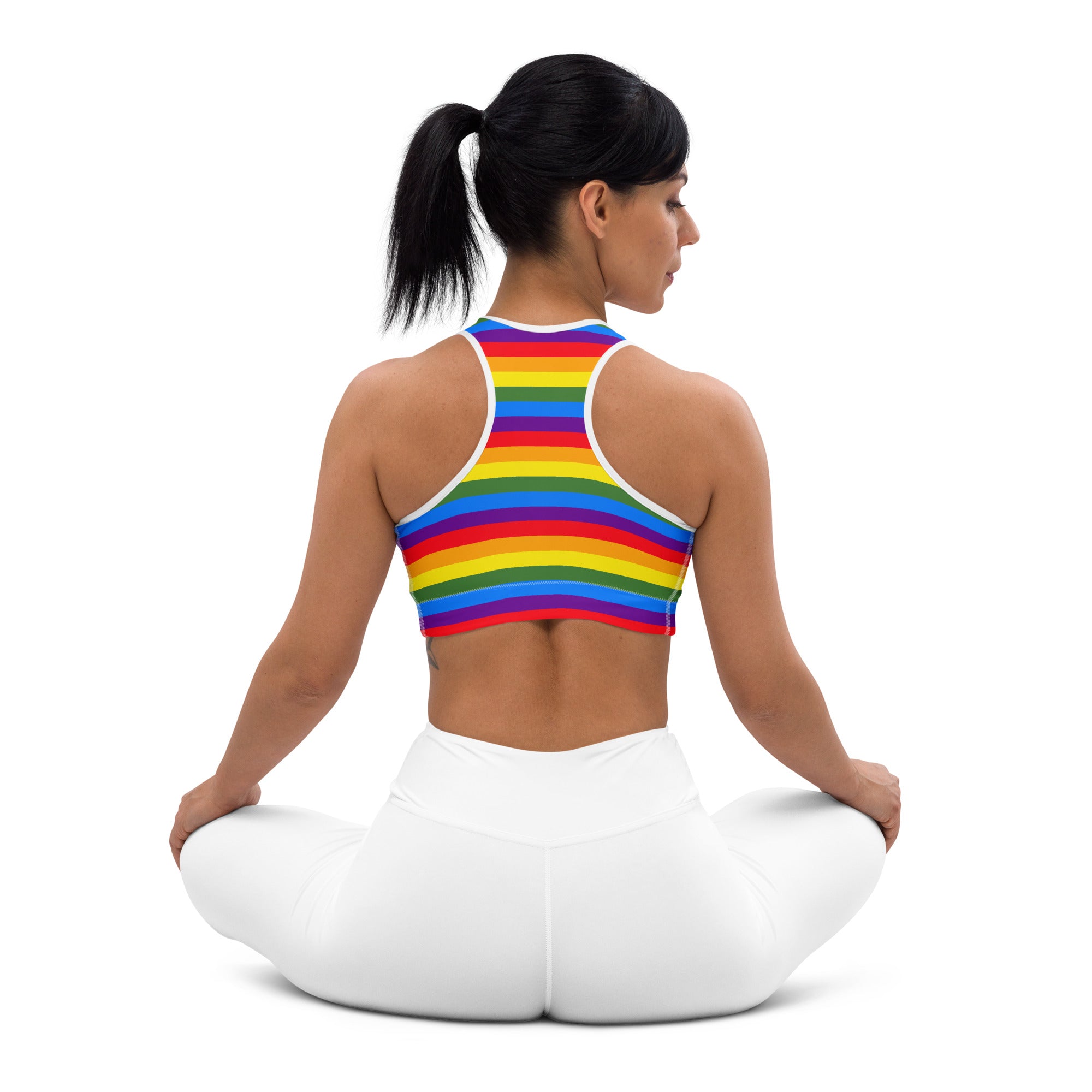 Pride Rainbow Padded Gym & Sports Bra