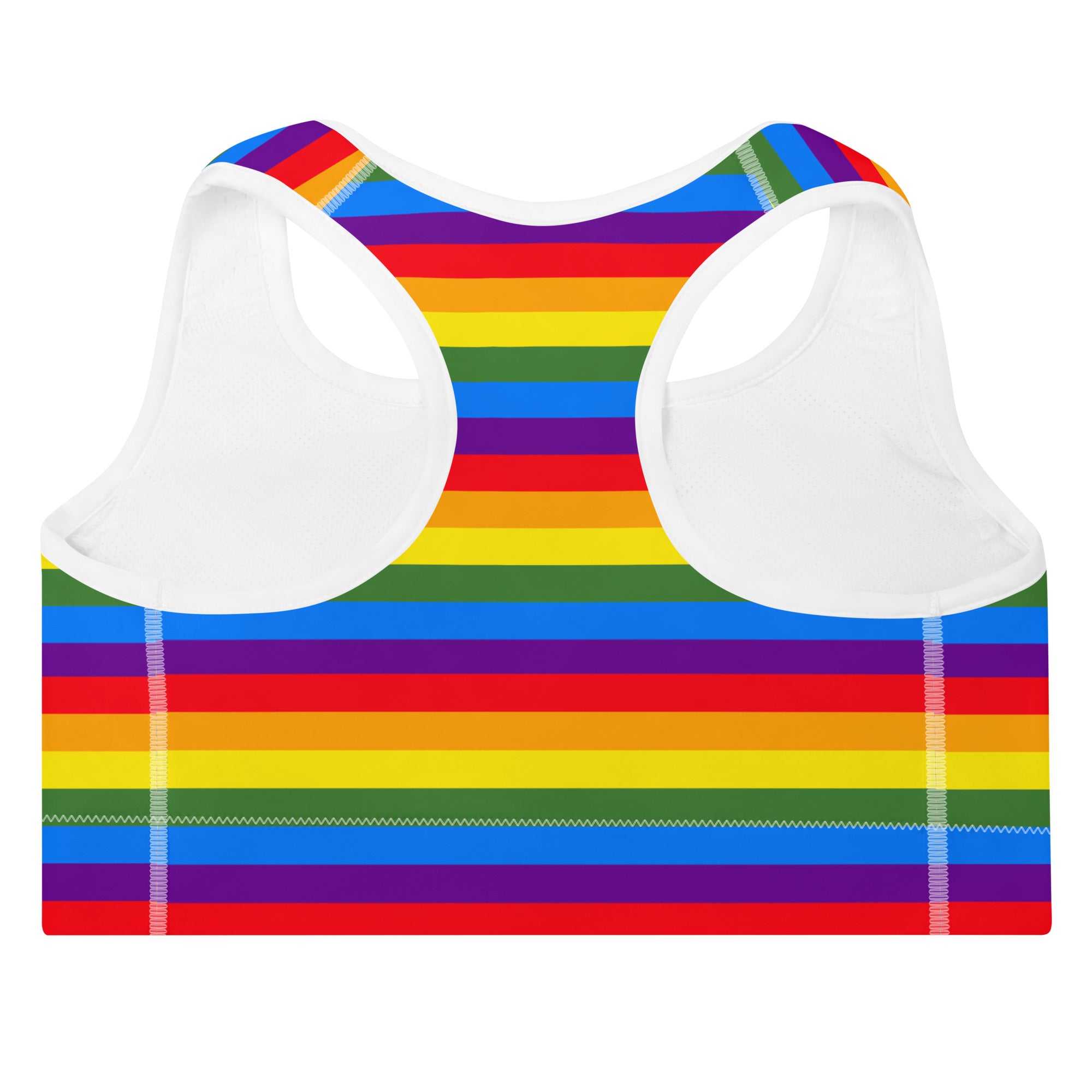 Pride Rainbow Padded Gym & Sports Bra