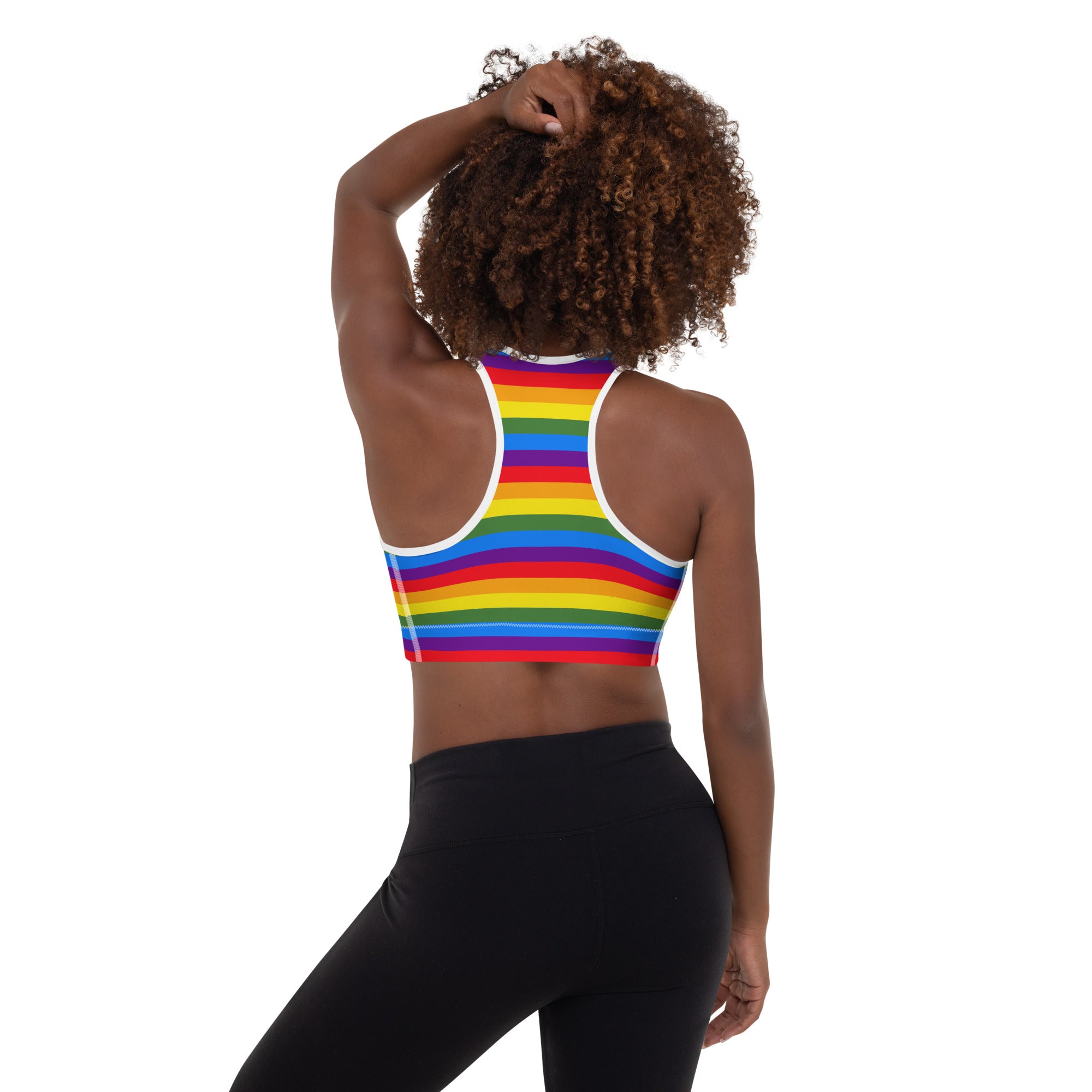 Pride Rainbow Padded Gym & Sports Bra