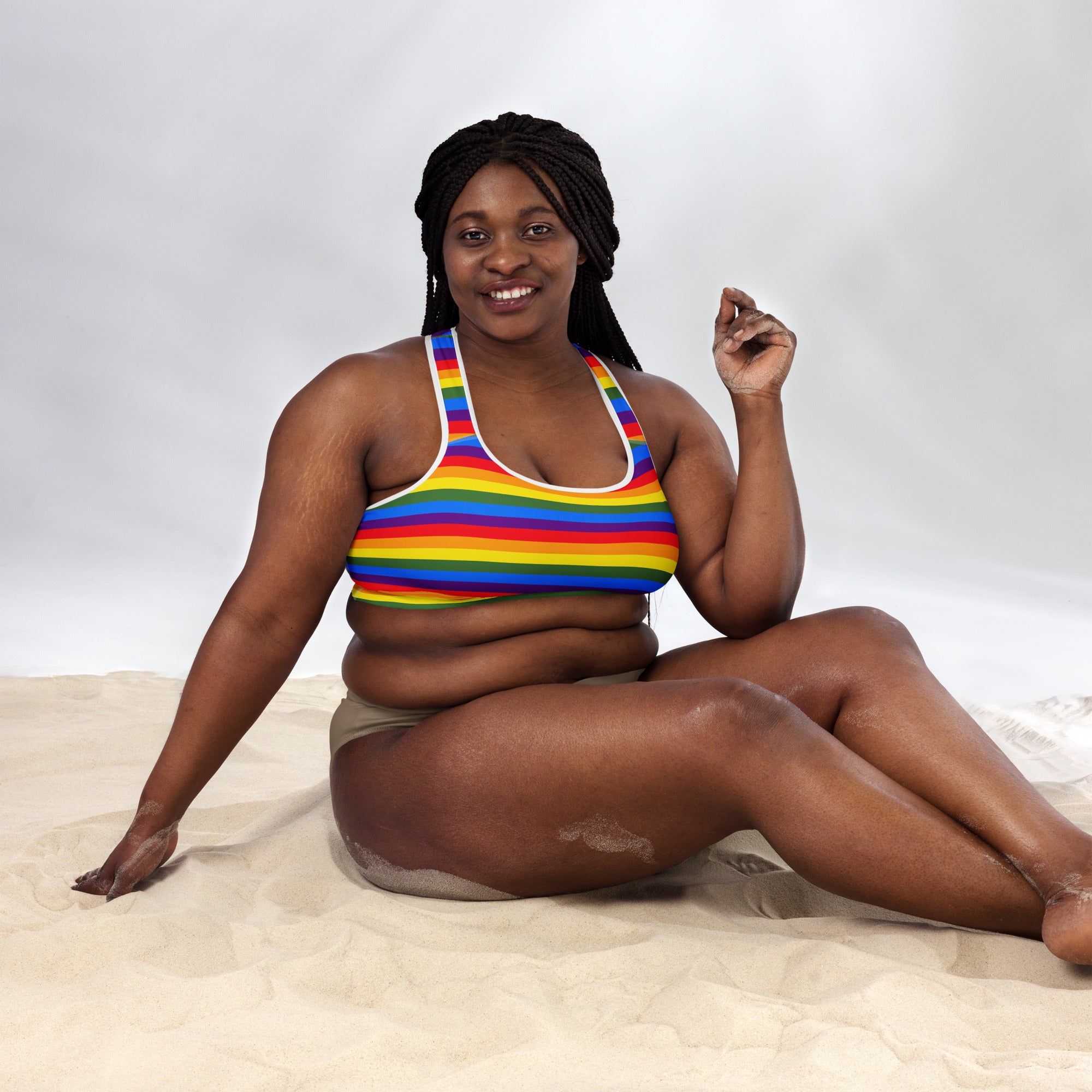Pride Rainbow Padded Gym & Sports Bra