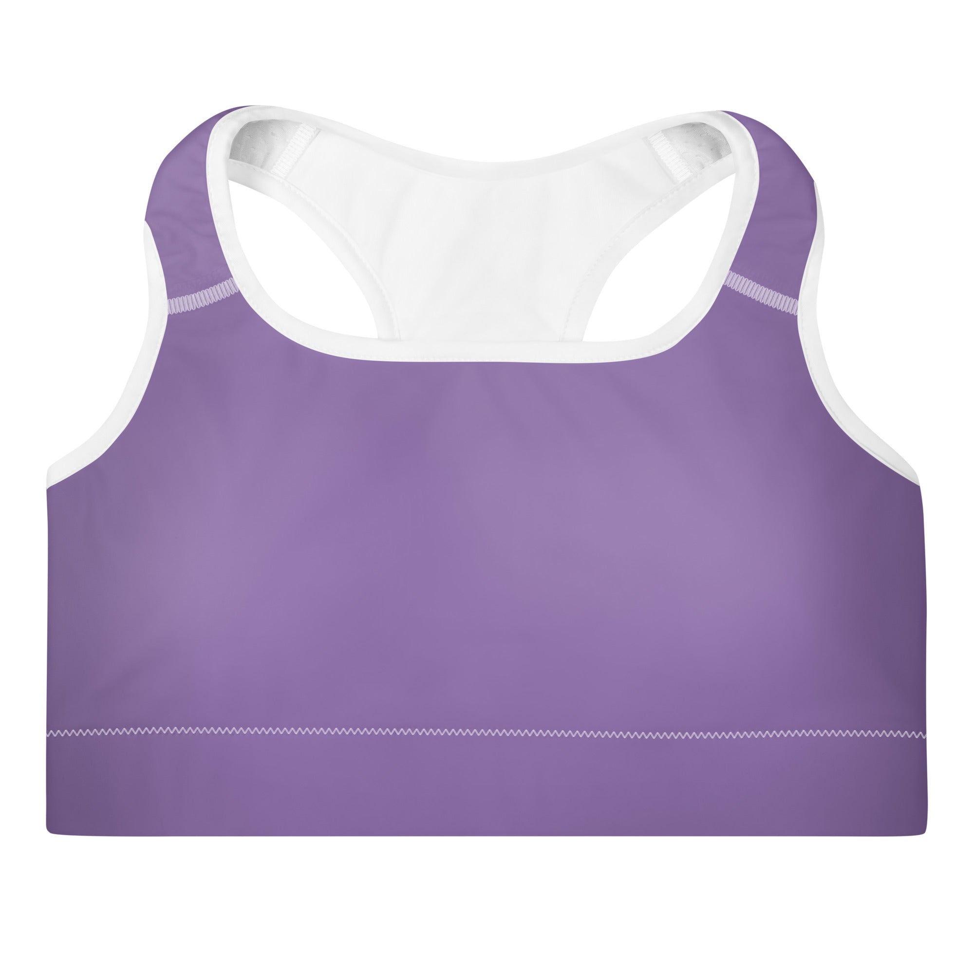 Preppy Minimal Lavender Padded Sports Bra