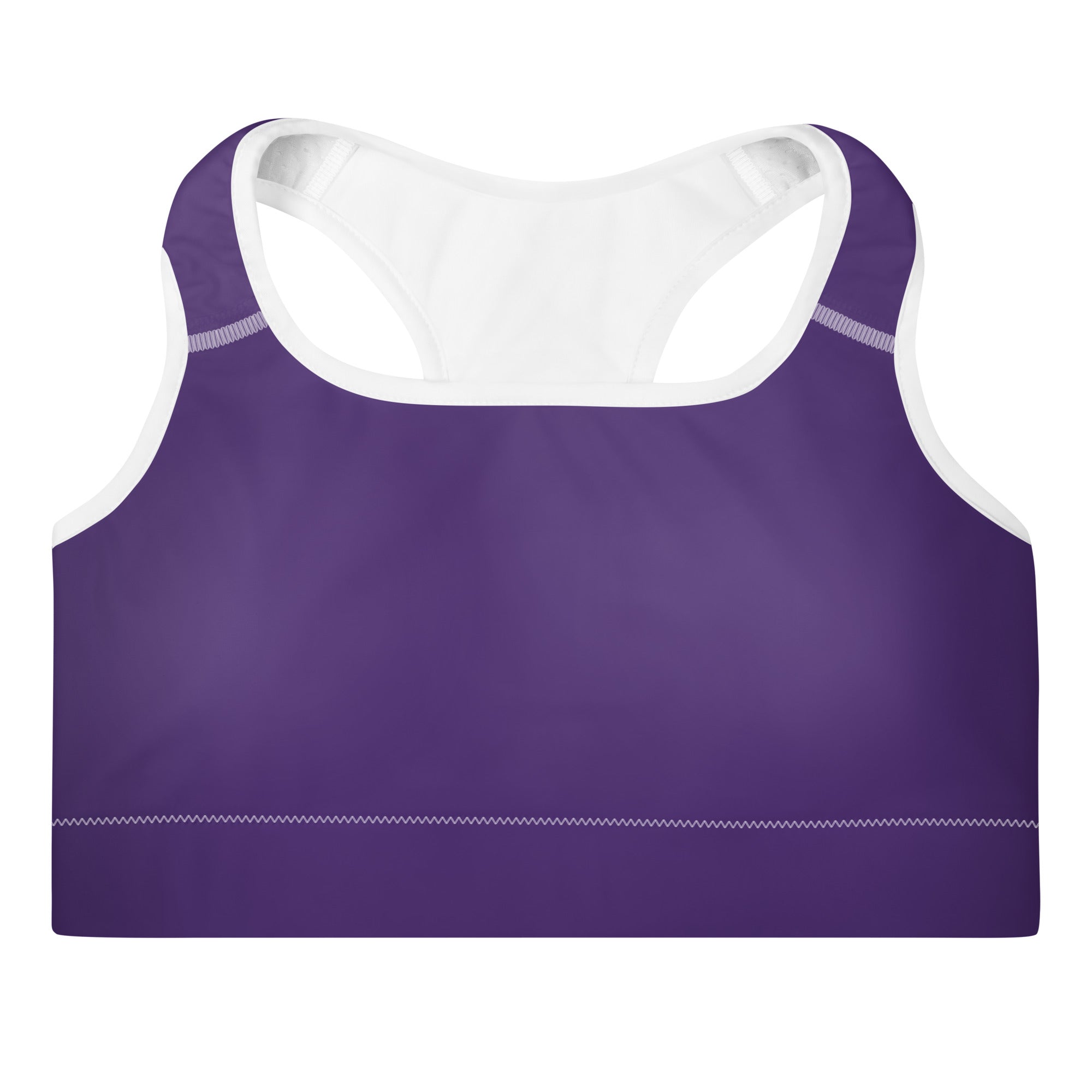 Dark Purple Padded Gym Sports & Workout Bra