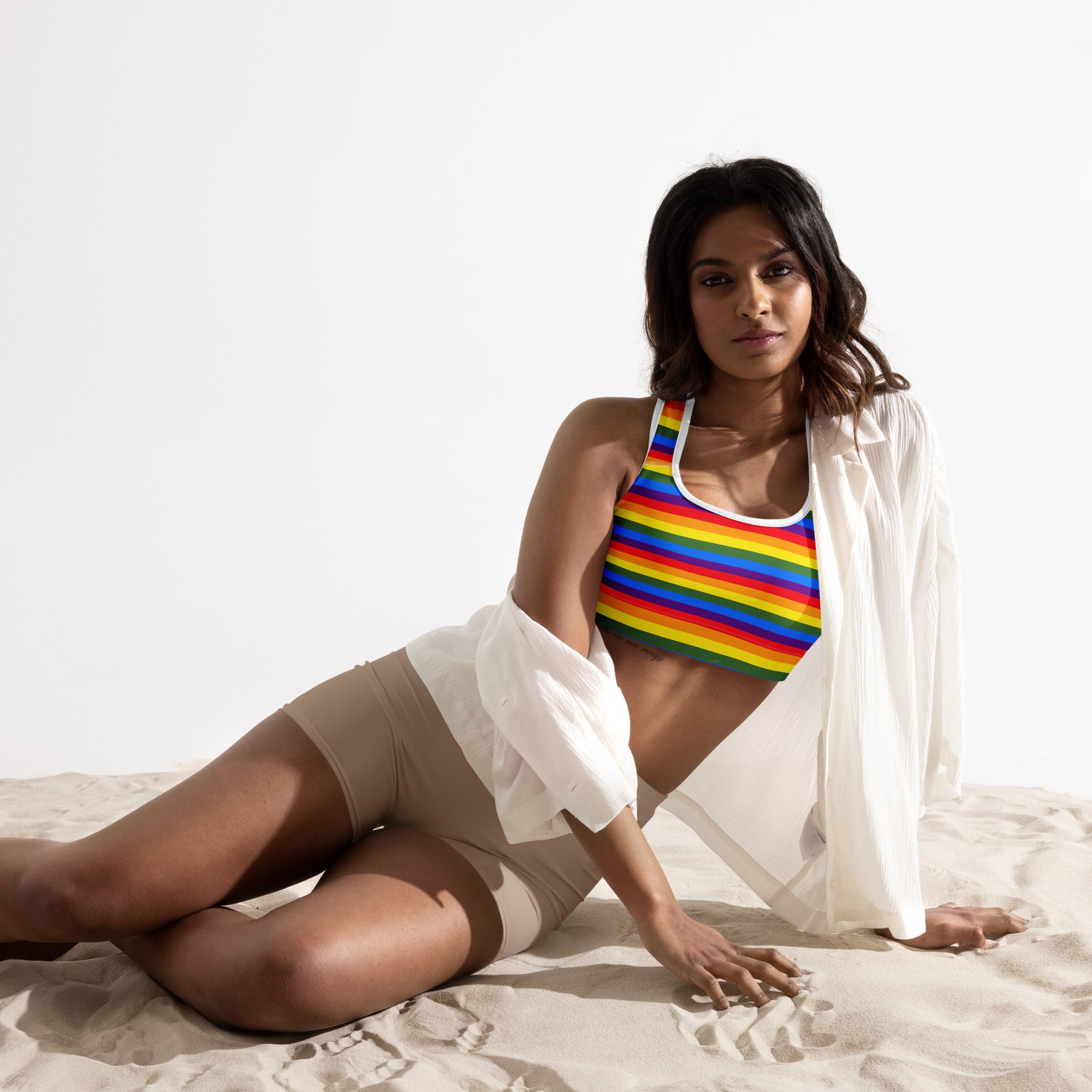 Pride Rainbow Padded Gym & Sports Bra